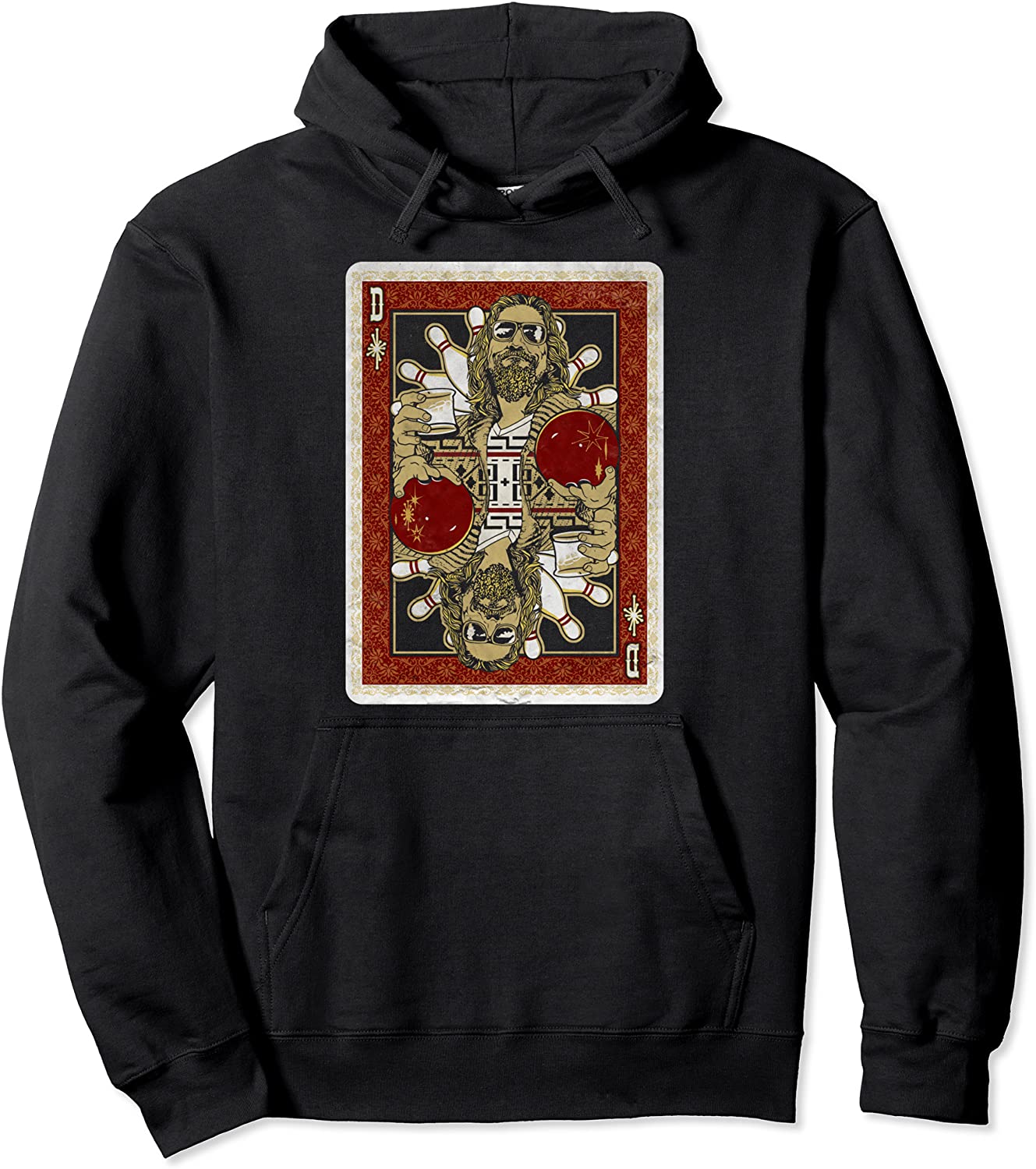 The Big Lebowski The Dude Abides Playing Card Hoodie