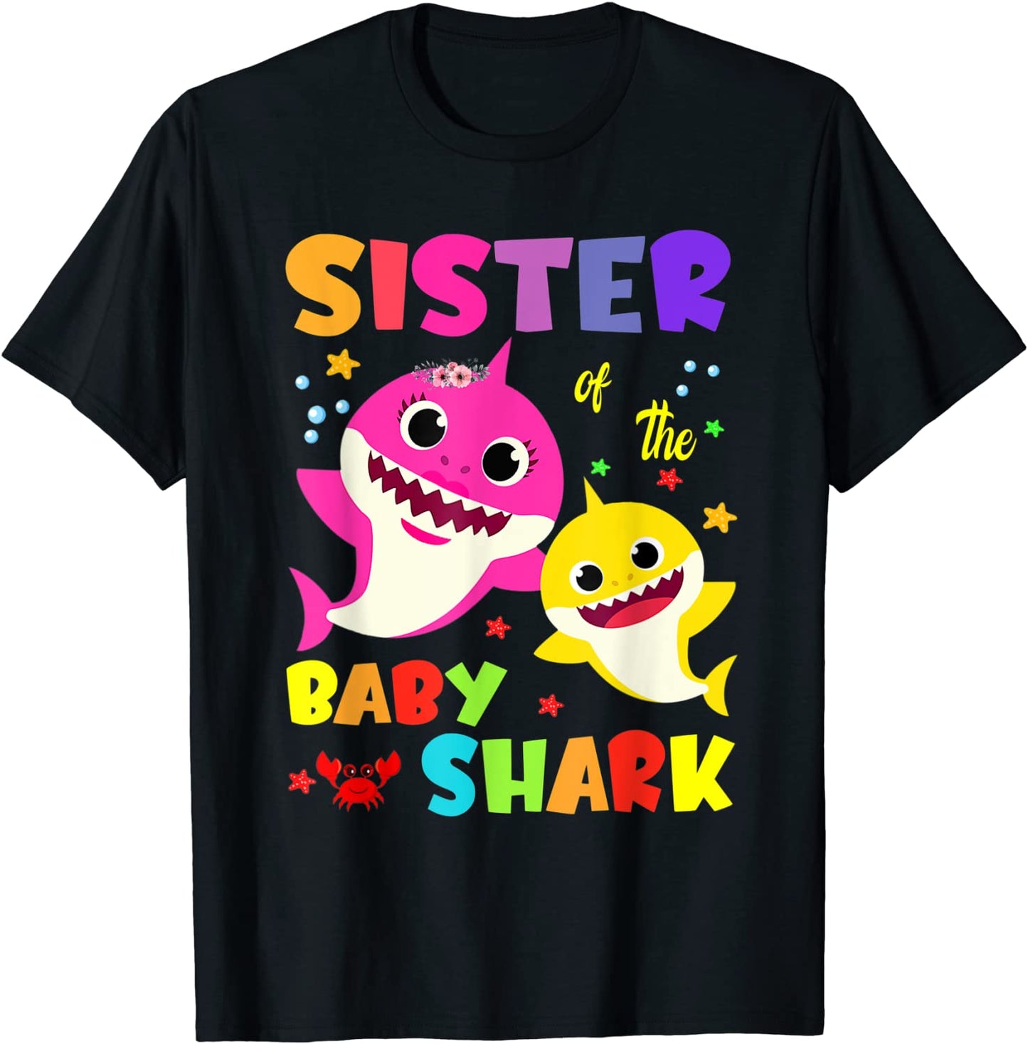 Sister Of The Baby Shark Birthday Sister Shark T-Shirt