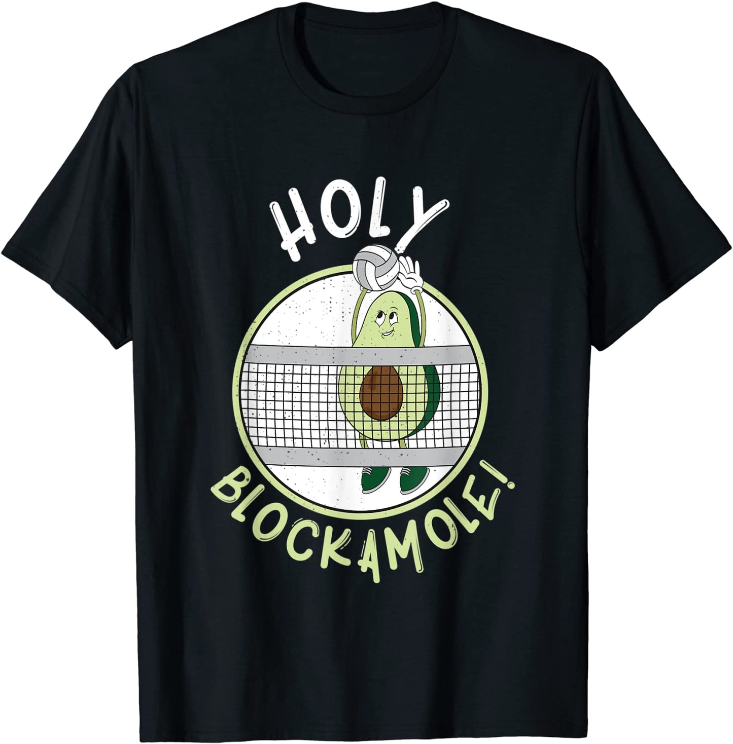 Funny Volleyball Block Training Design for an Avocado Lover T-Shirt