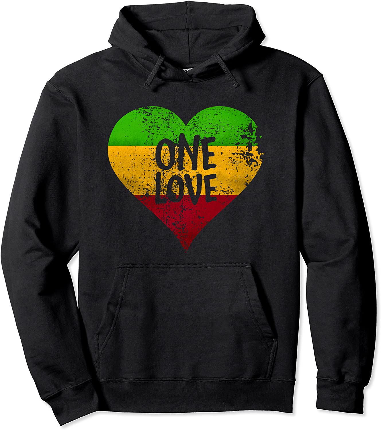 One Love Rastafari Pullover Jamaica Retro Vintage Gift Pullover Hoodie