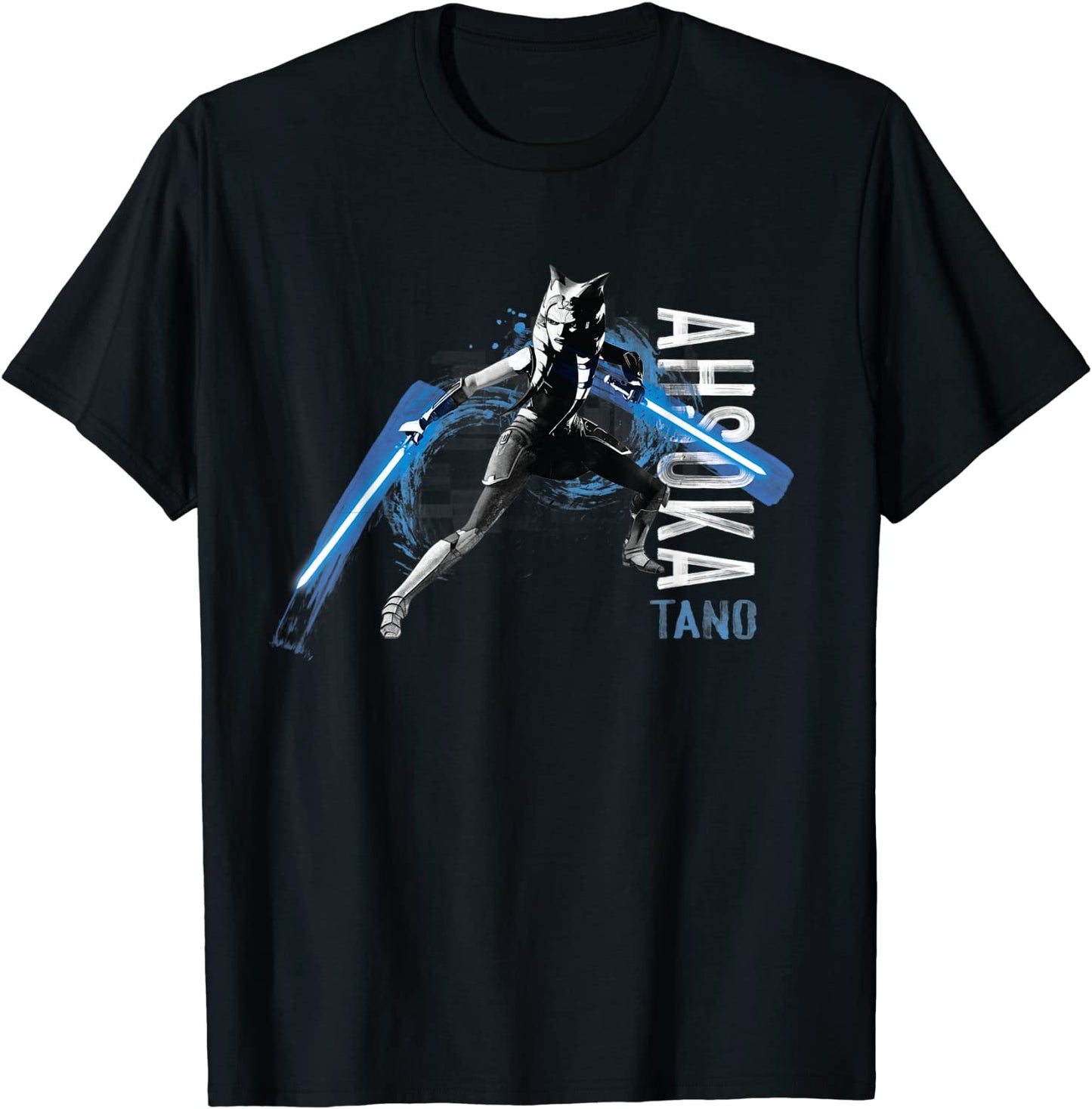 Star Wars The Clone Wars Ahsoka Tano Dual Lightsabers T-Shirt