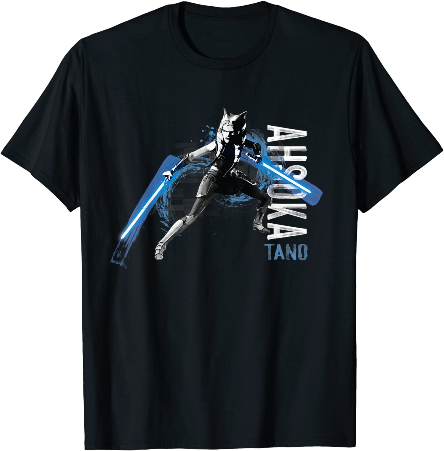 Star Wars The Clone Wars Ahsoka Tano Dual Lightsabers T-Shirt