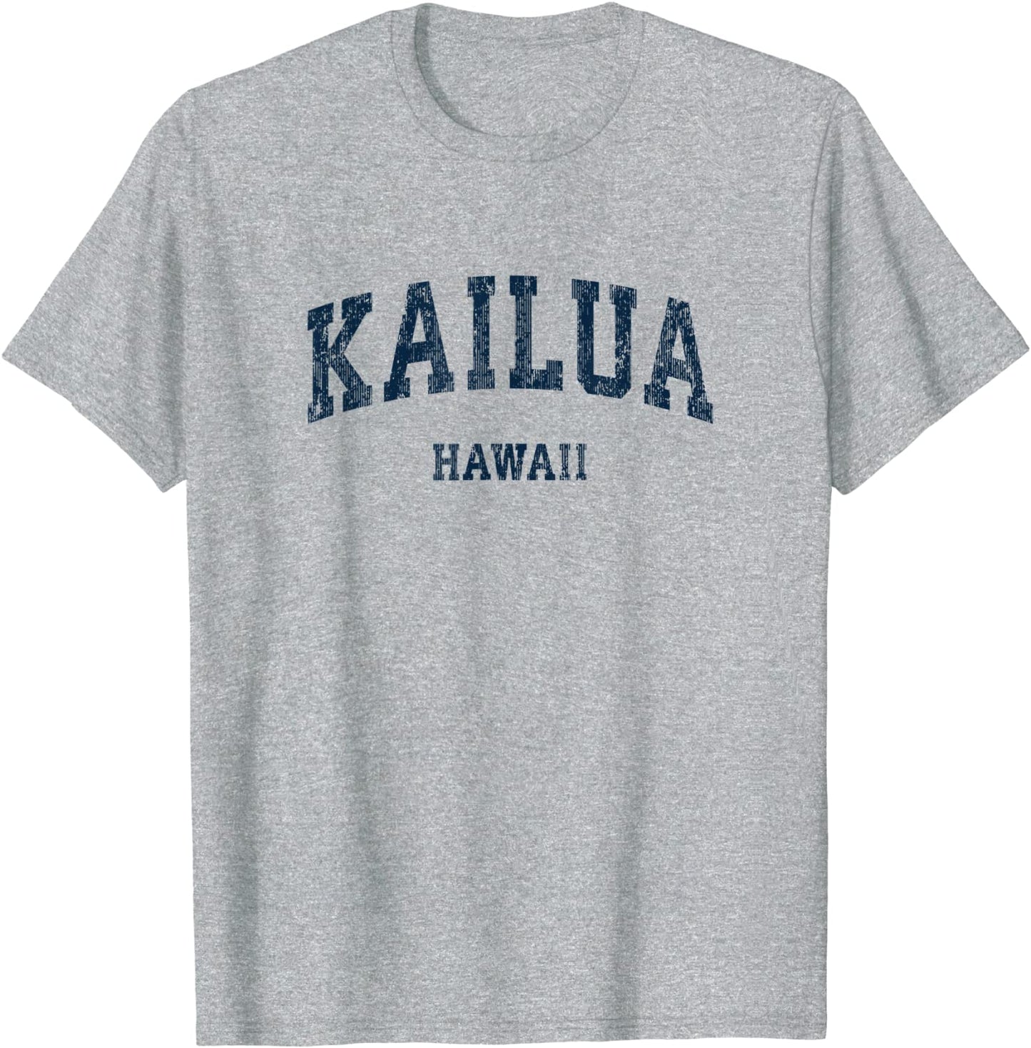 Kailua Hawaii HI Vintage Varsity Sports Navy Design T-Shirt