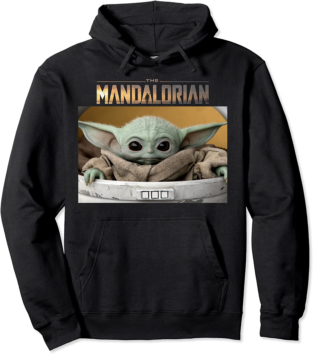 Star Wars The Mandalorian The Child Pod Screenshot Logo Pullover Hoodie
