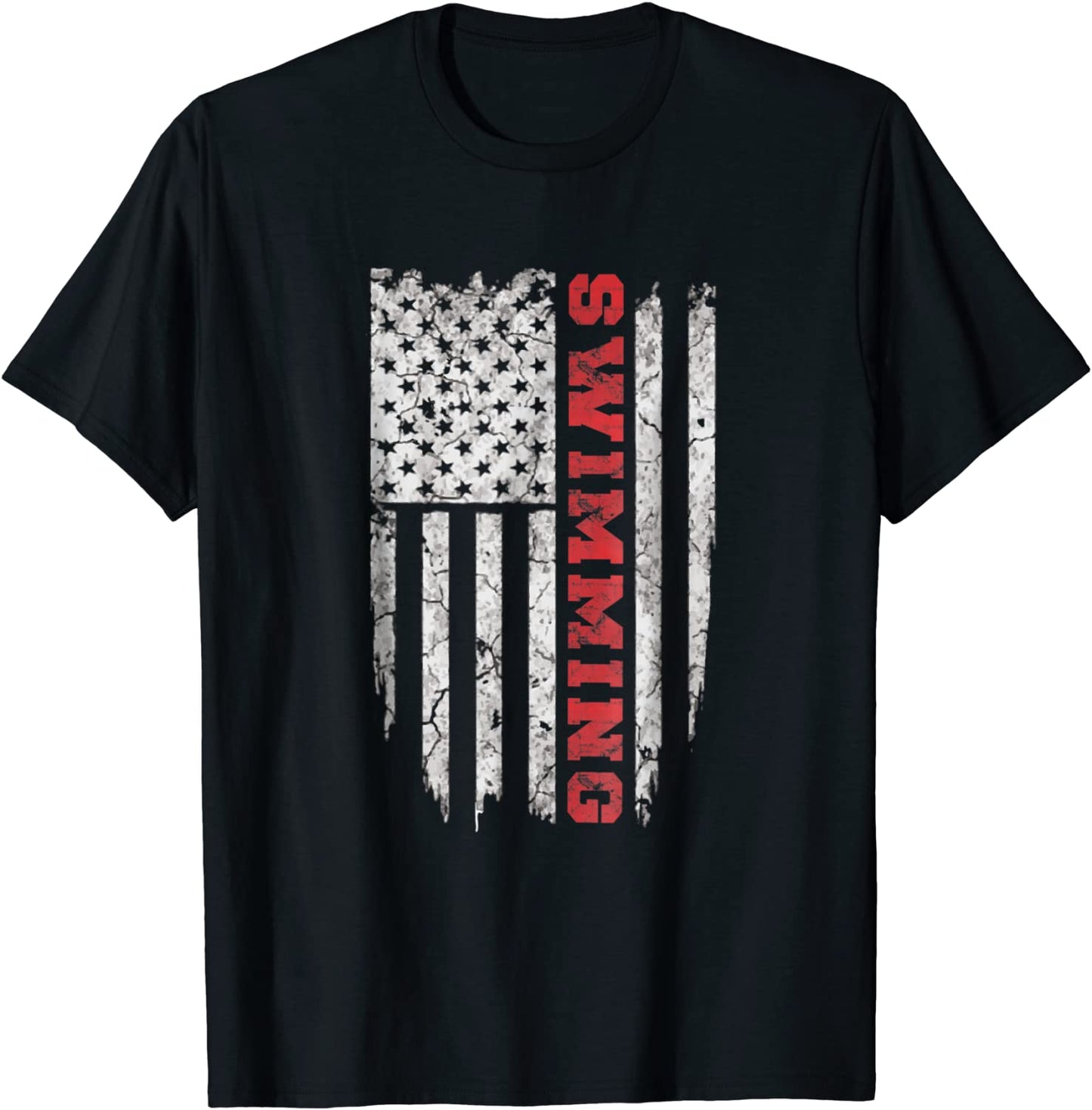 American Sport Swimming T-Shirt USA Tee Shirts