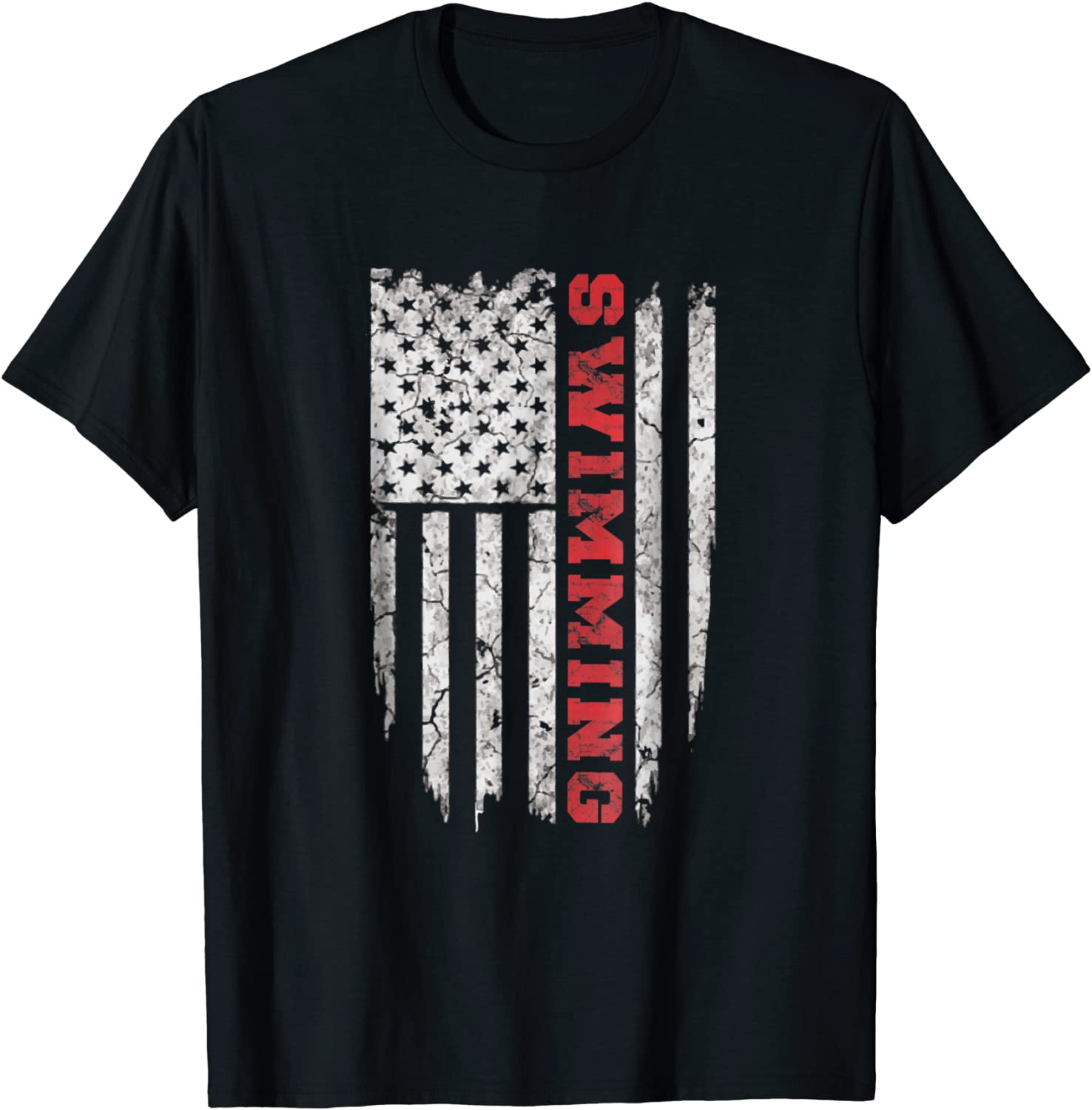 American Sport Swimming T-Shirt USA Tee Shirts