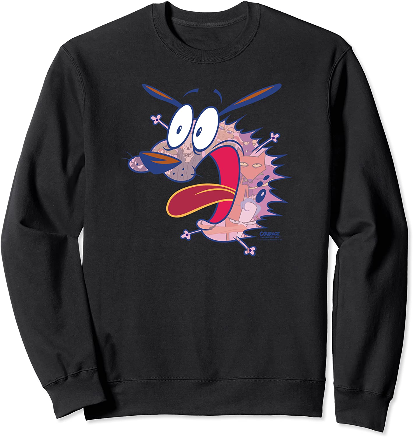 Courage the Cowardly Dog Evil Inside Sweatshirt