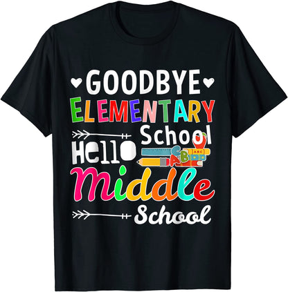 Hello Middle School Graduation Elementary School T-Shirt