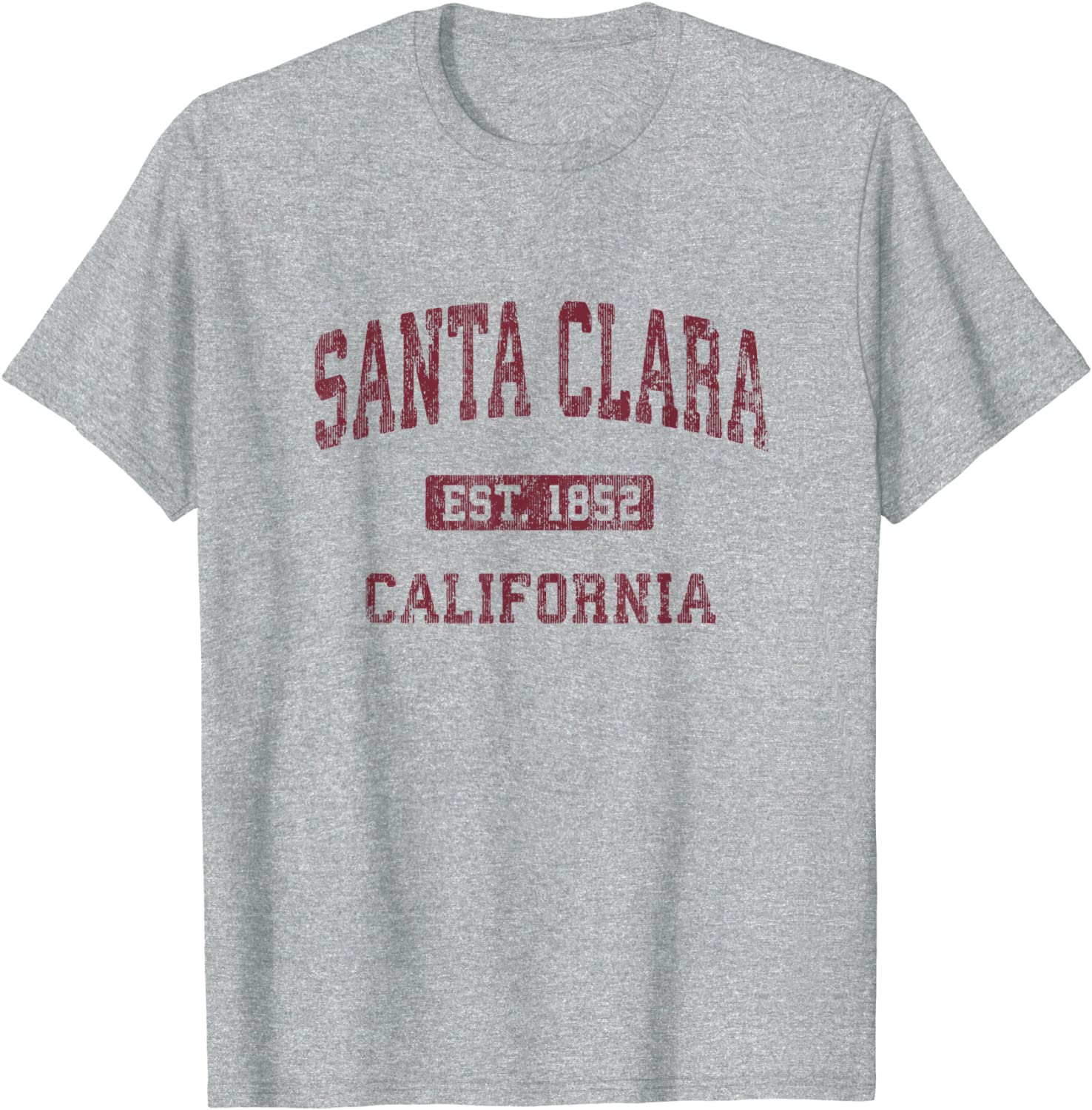 Santa Clara California CA Vintage Athletic Sports Design T-Shirt