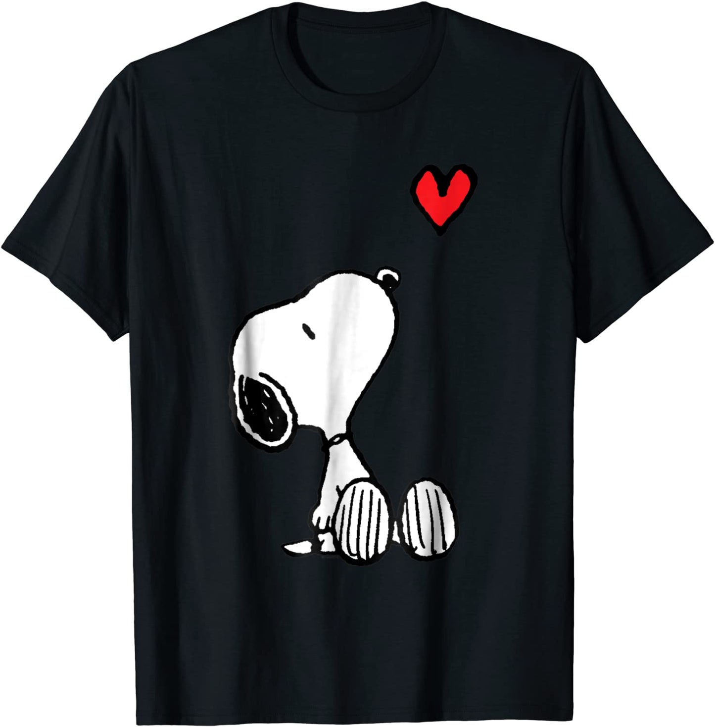 Peanuts Heart Sitting Snoopy T-Shirt