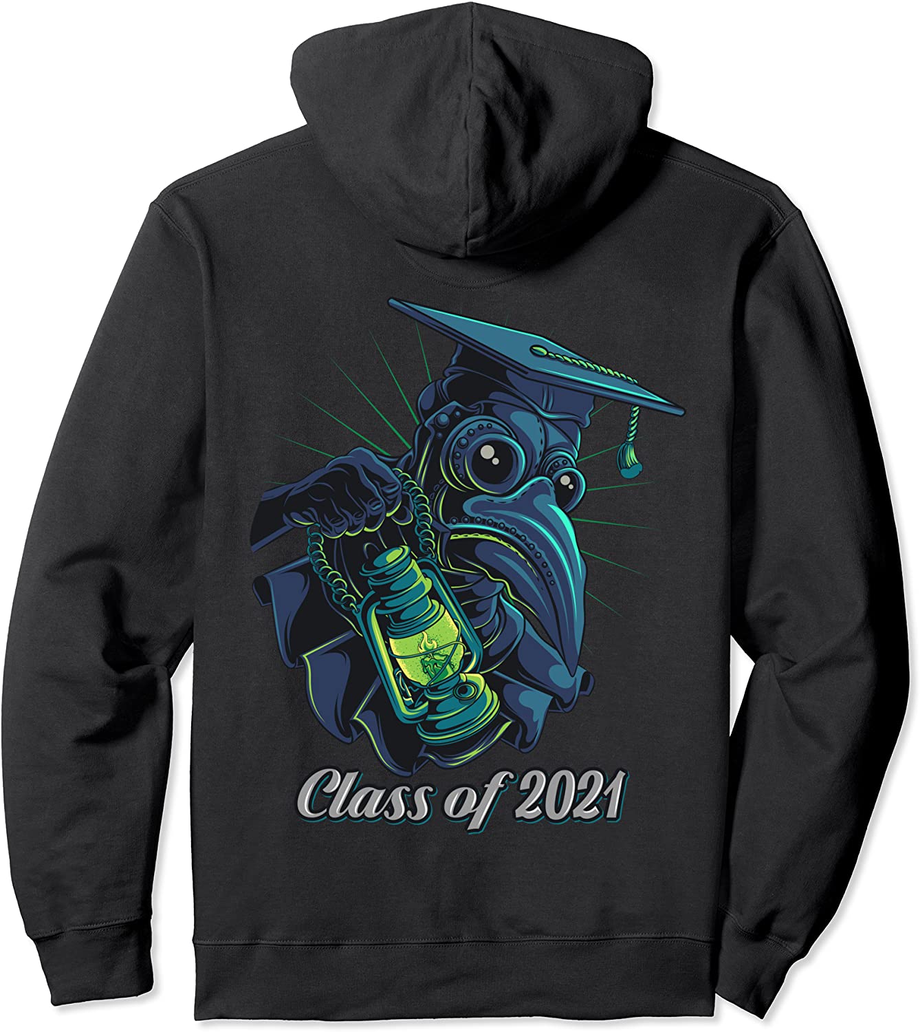 Plague Doctor Mask Class of 2021 Quarantine Seniors Pullover Hoodie