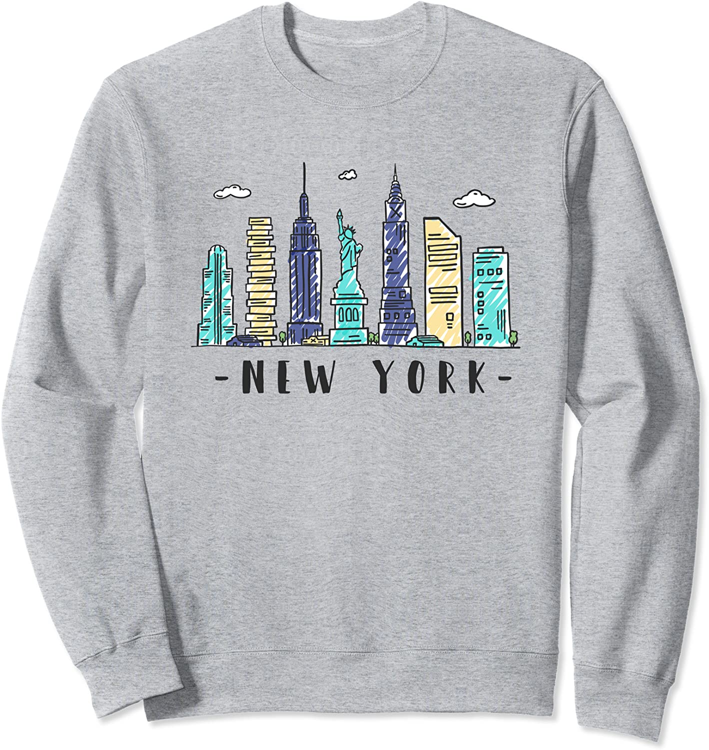 New York City NYC Skyline NY Watercolor Souvenir Gift Sweatshirt