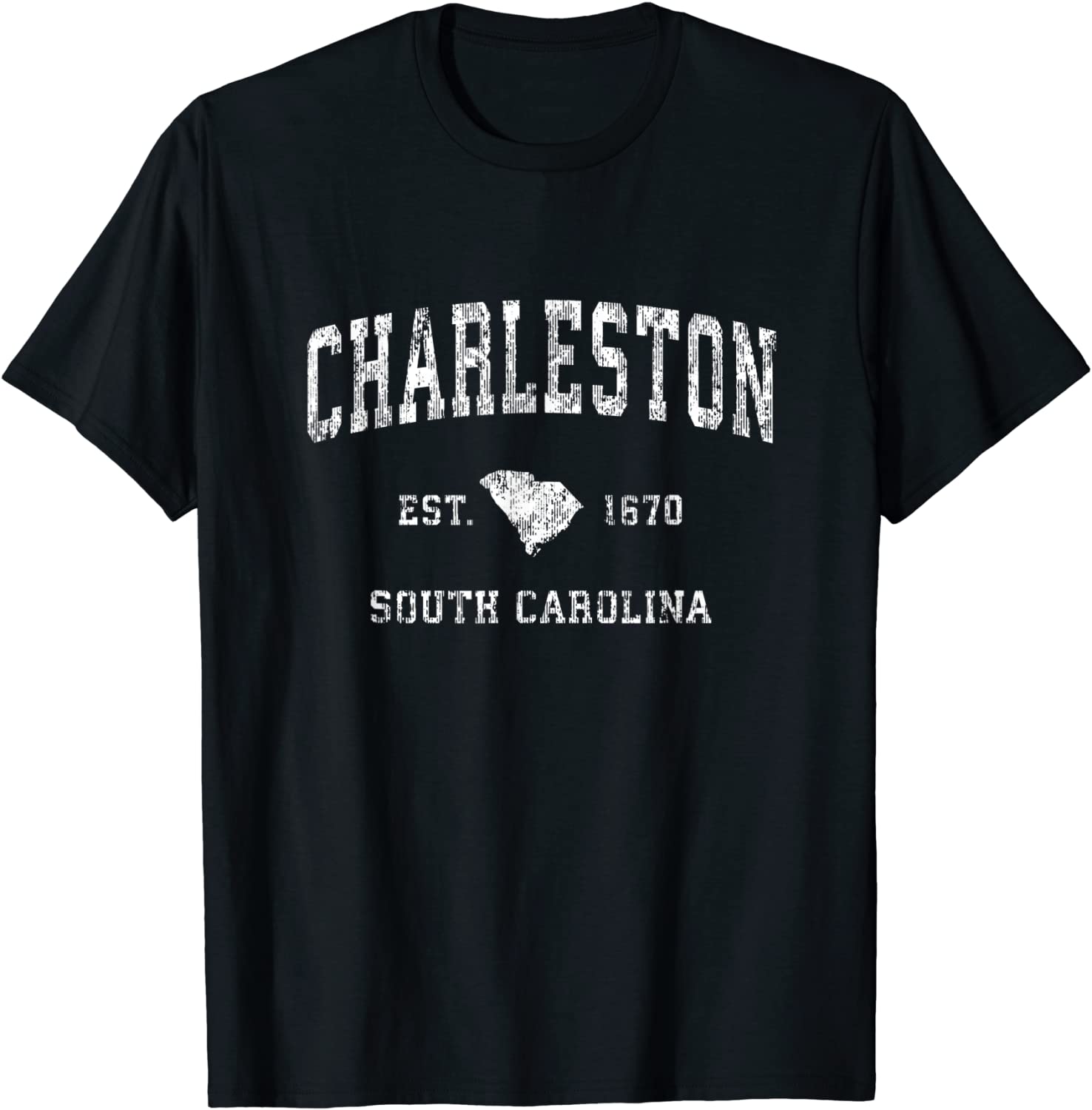 Charleston South Carolina SC Vintage Athletic Sports Design T-Shirt