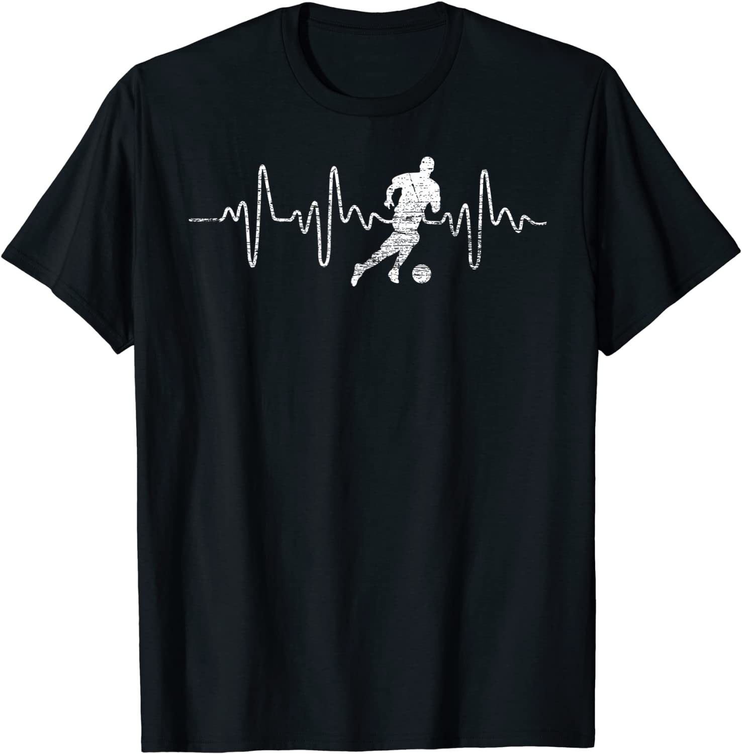 Soccer Player Gift Idea Sport Heartbeat Soccer T-Shirt