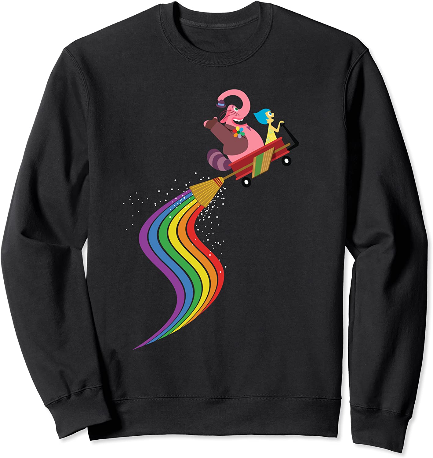 Disney Pixar Inside Out Bing Bong and Joy Rainbow Sweatshirt