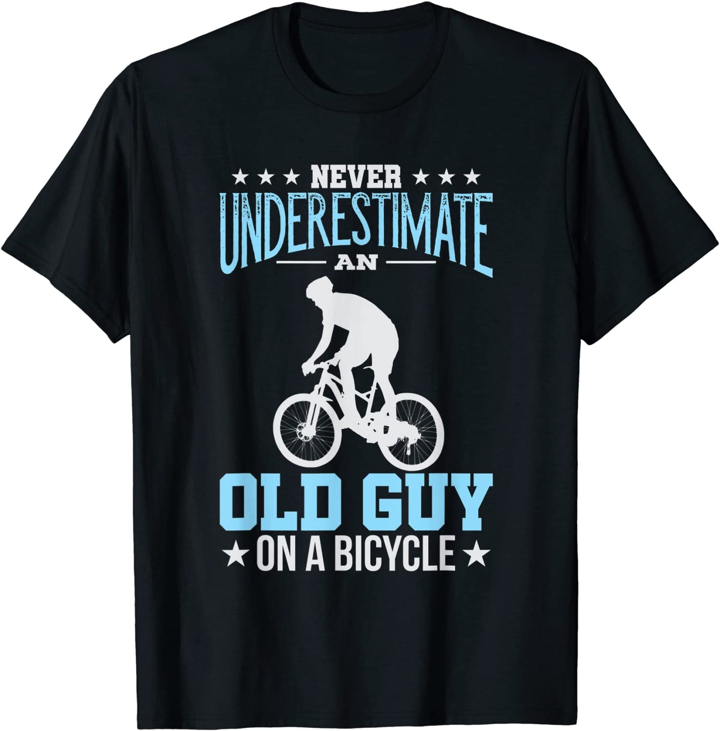 Cycling Biking Old Guy on a Bicycle Bike Riding T-Shirt