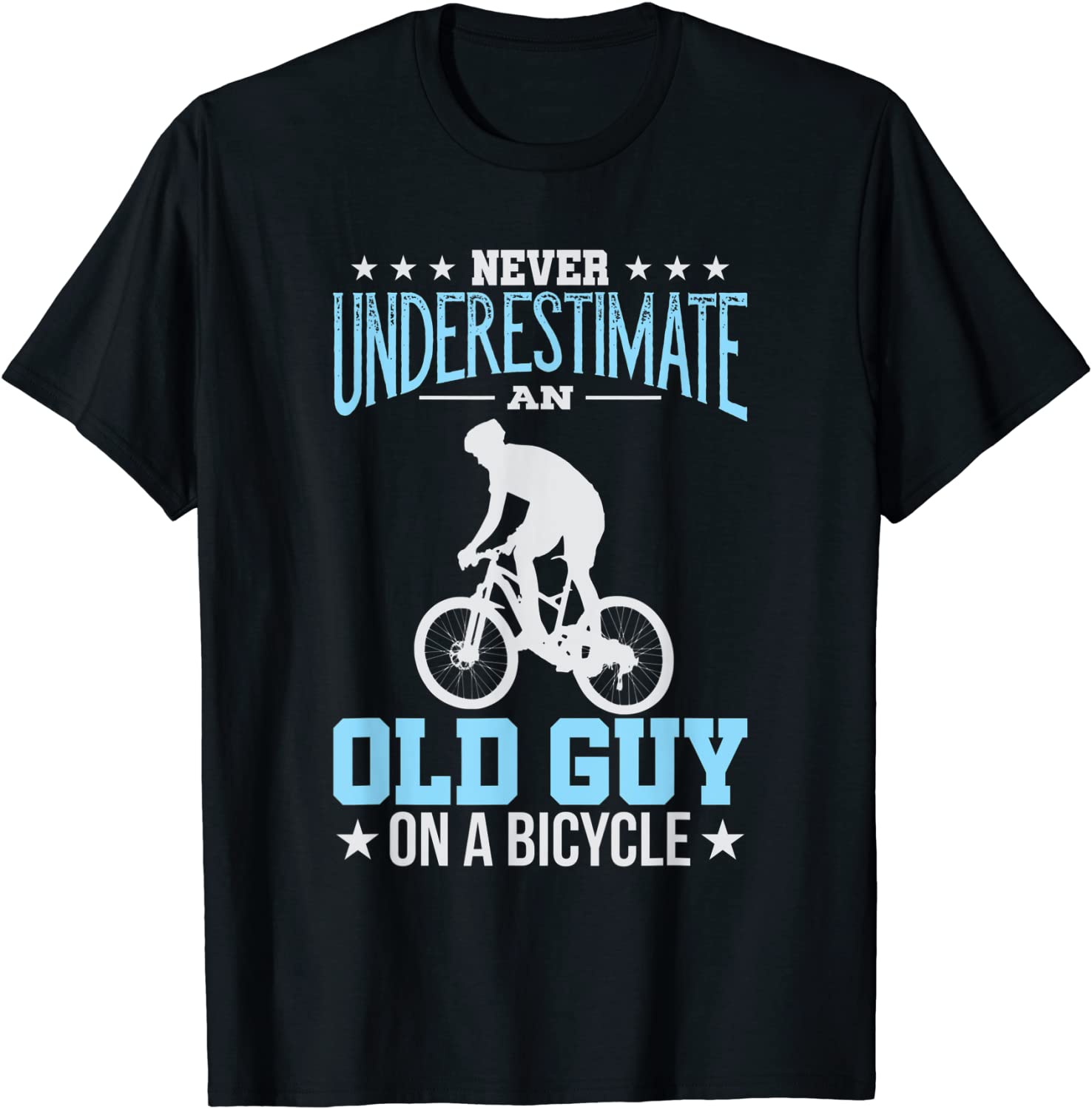 Cycling Biking Old Guy on a Bicycle Bike Riding T-Shirt