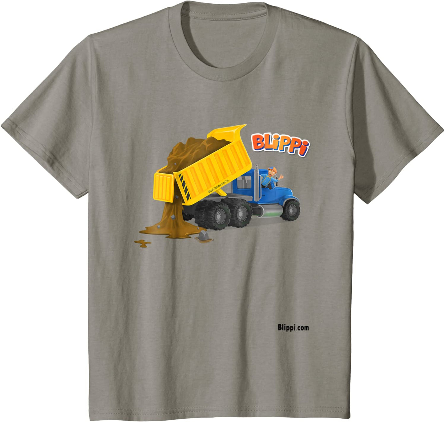Kids Blippi Dump Truck T-Shirt for Children
