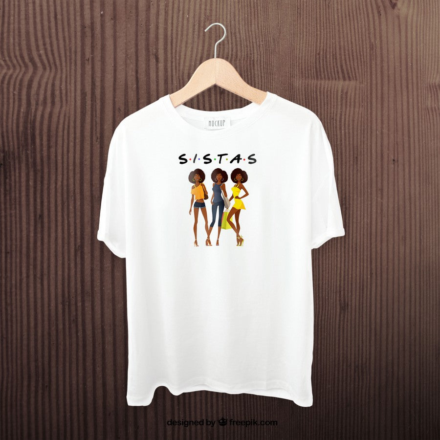 Sistas Black Women Pride Best Friends Bffs T-Shirt