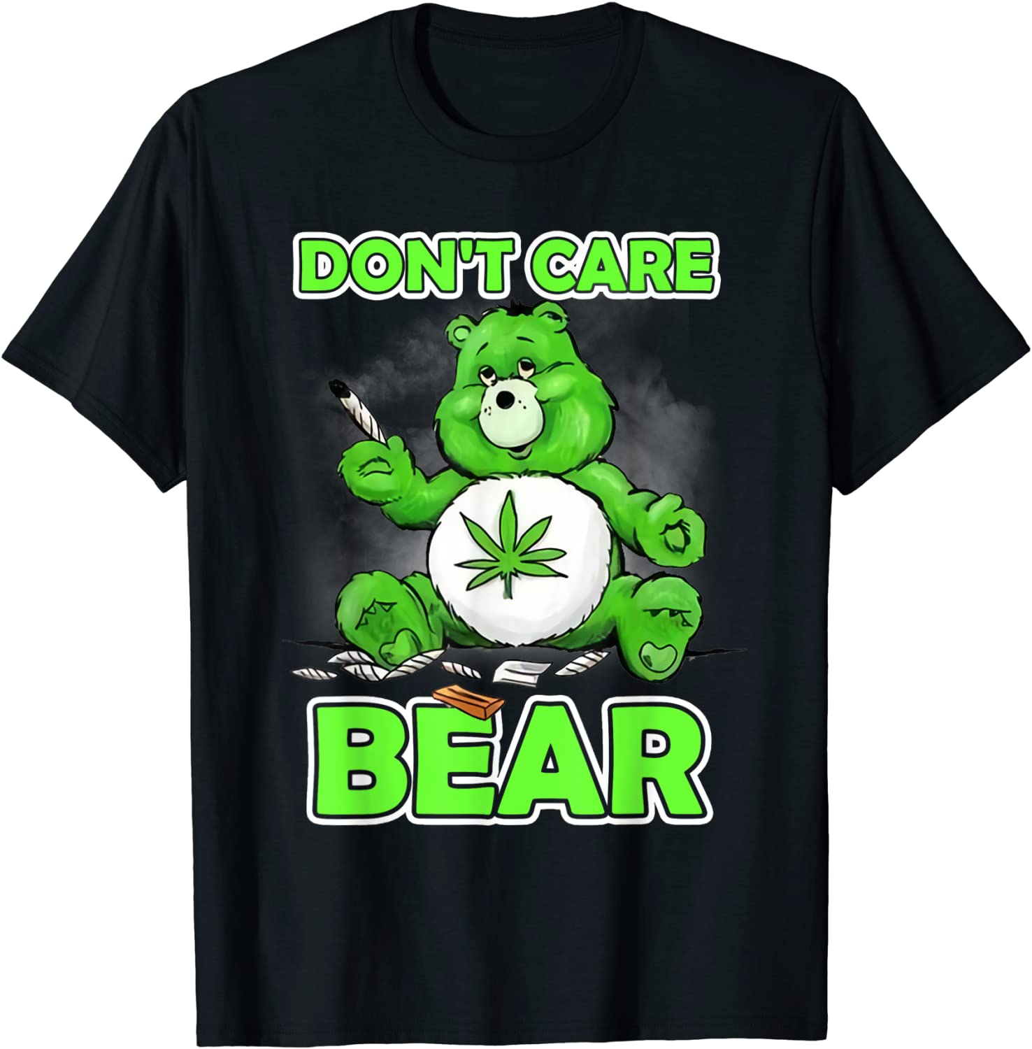 Funny Bear Smoking Weed Cannabis Marijuana 420 Stoner Gift T-Shirt