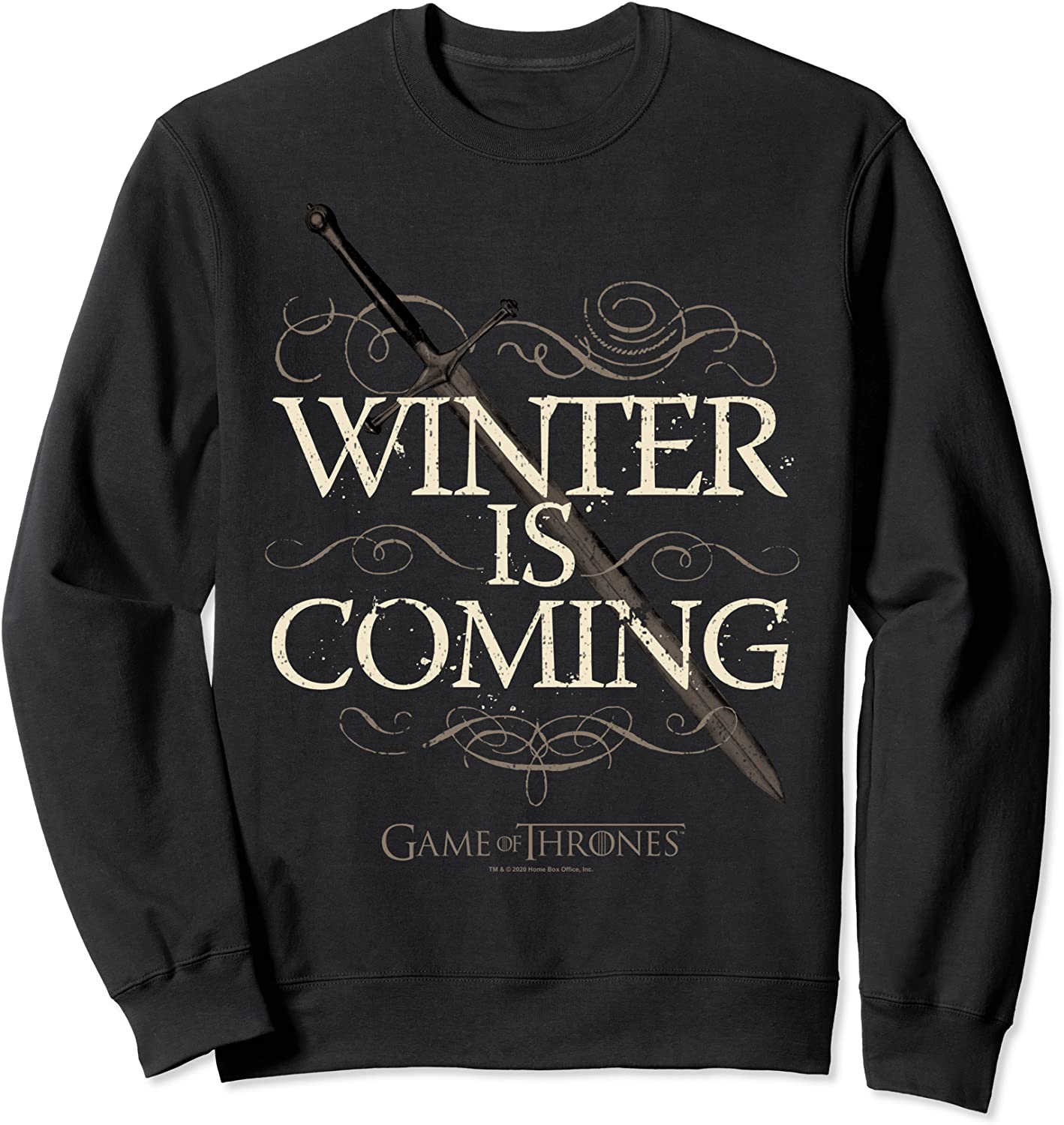 Game Of Thrones Winter Is Coming Text Sweatshirt