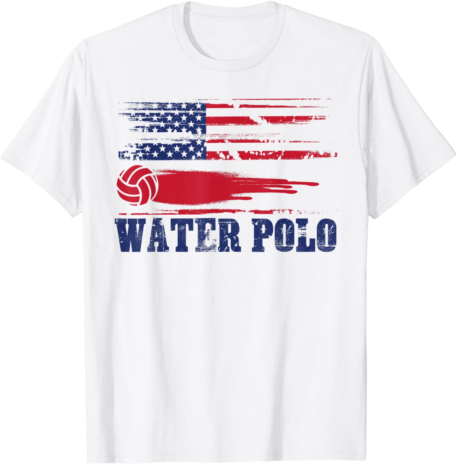 Water Polo Shirt Cute Team Aquatic Sport Tee USA Gift
