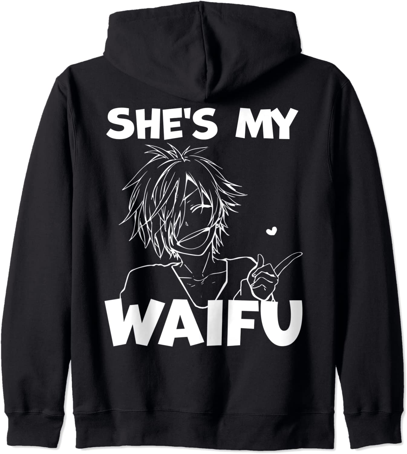 Shes My Waifu Funny Anime Matching Couple Boyfriend Gift Hoodie