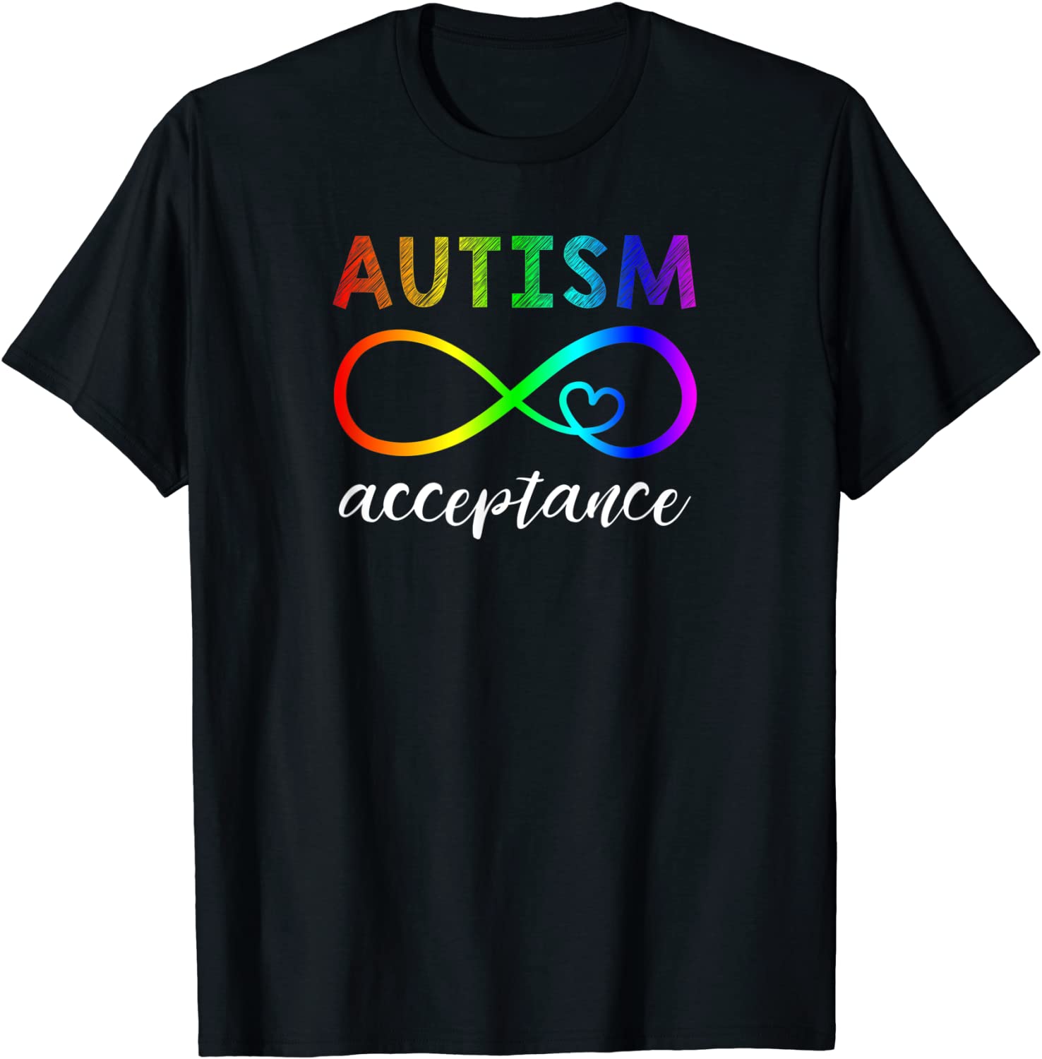 Red Instead Autism Shirt Autism Acceptance T-Shirt
