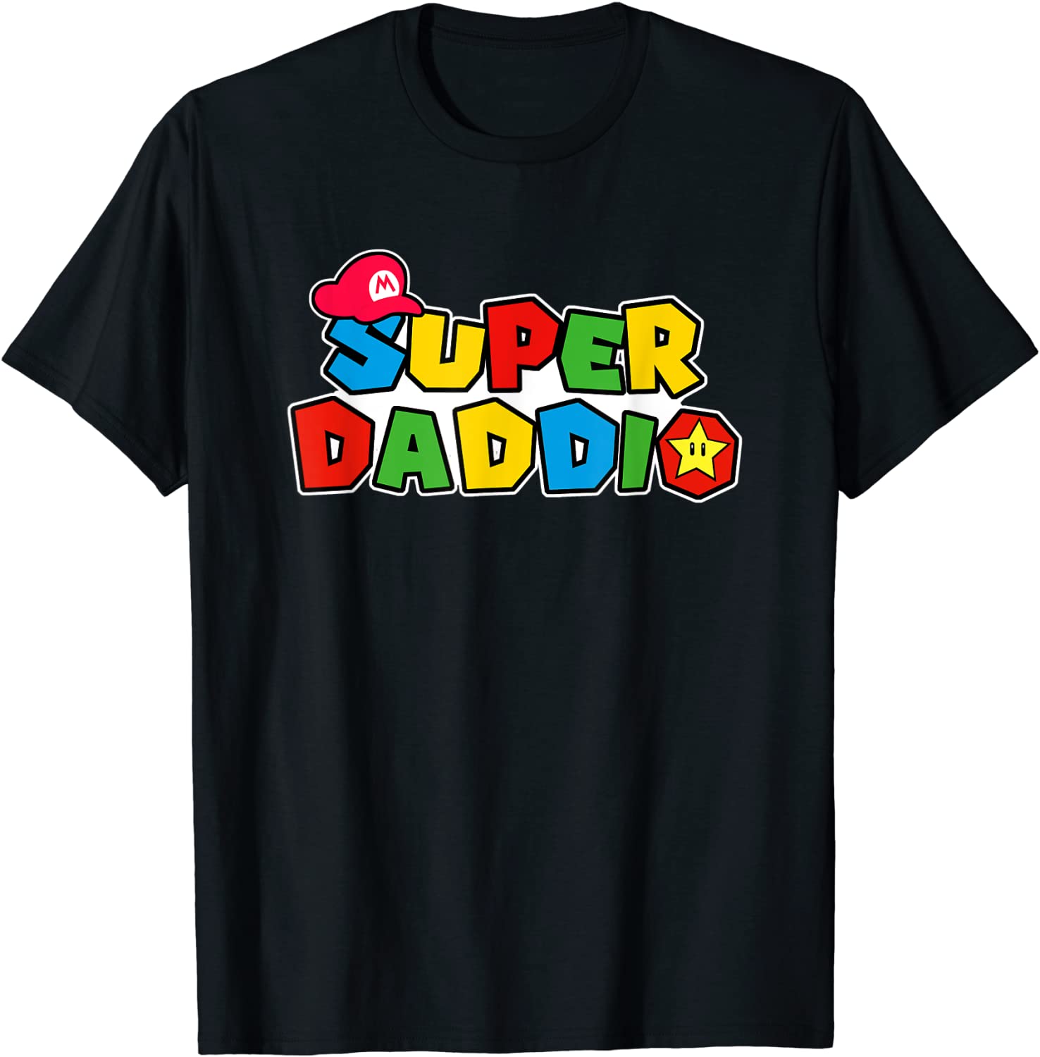 Super Daddio Funny Dad Daddy Fathers day Video Game Lover T-Shirt