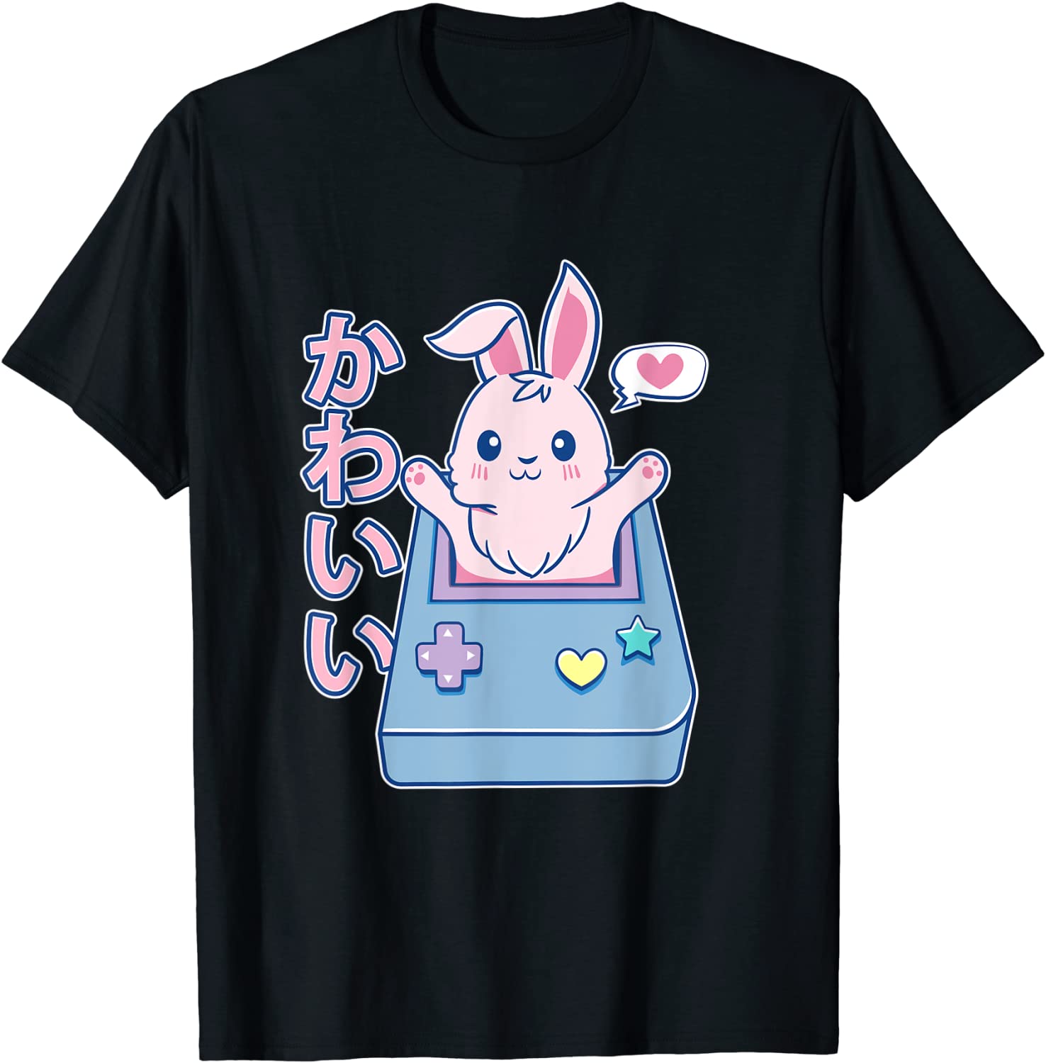 kawaii gamer bunny - Rabbit Pastel Cute T-Shirt