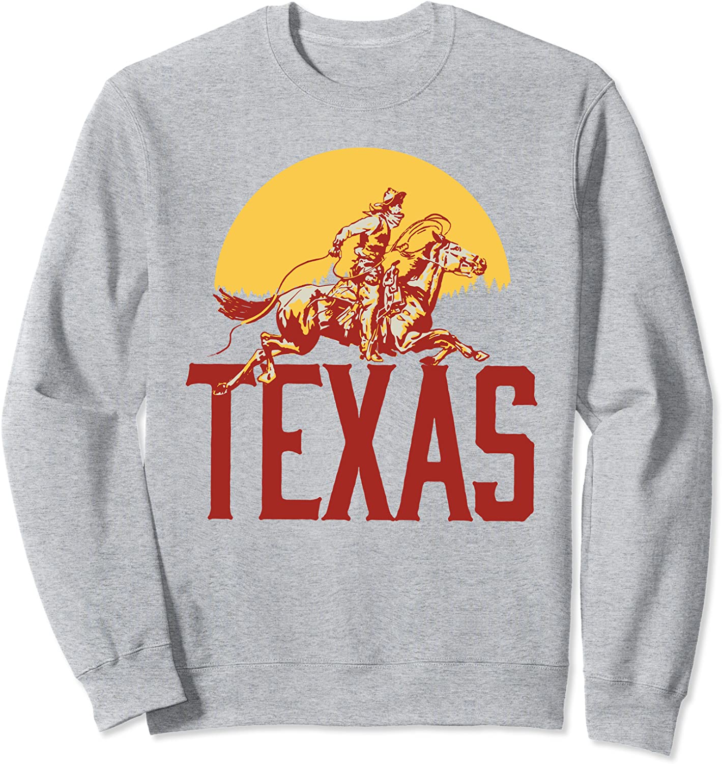 Texas Retro Roping Cowboy Vintage Graphic Sweatshirt