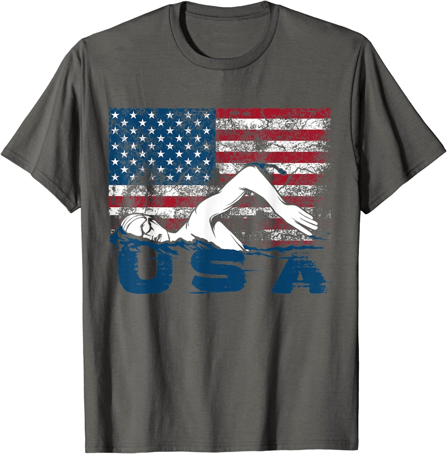 USA Swimming Shirt Cute US Swim Aquatic Sport Athlete Gift