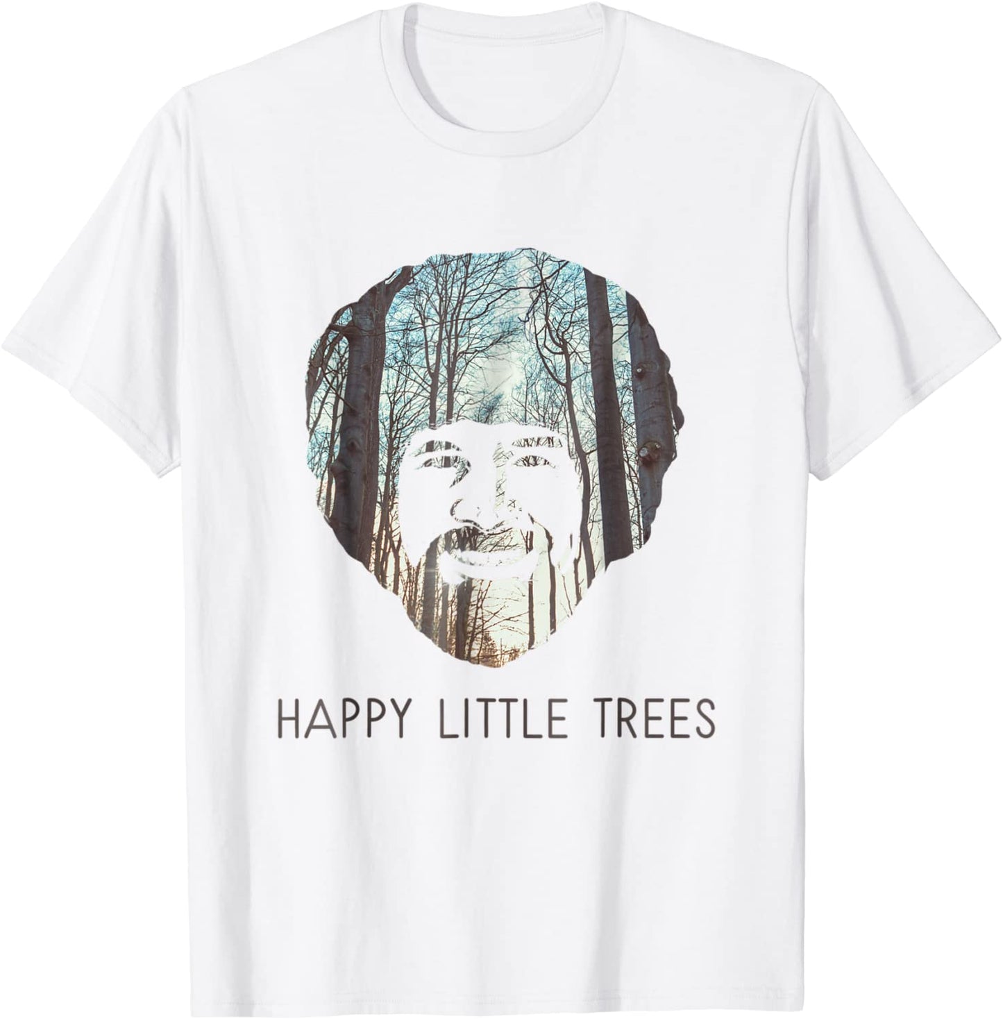 Happy Little Trees Shirt - Epic Calm Forest Painting Art