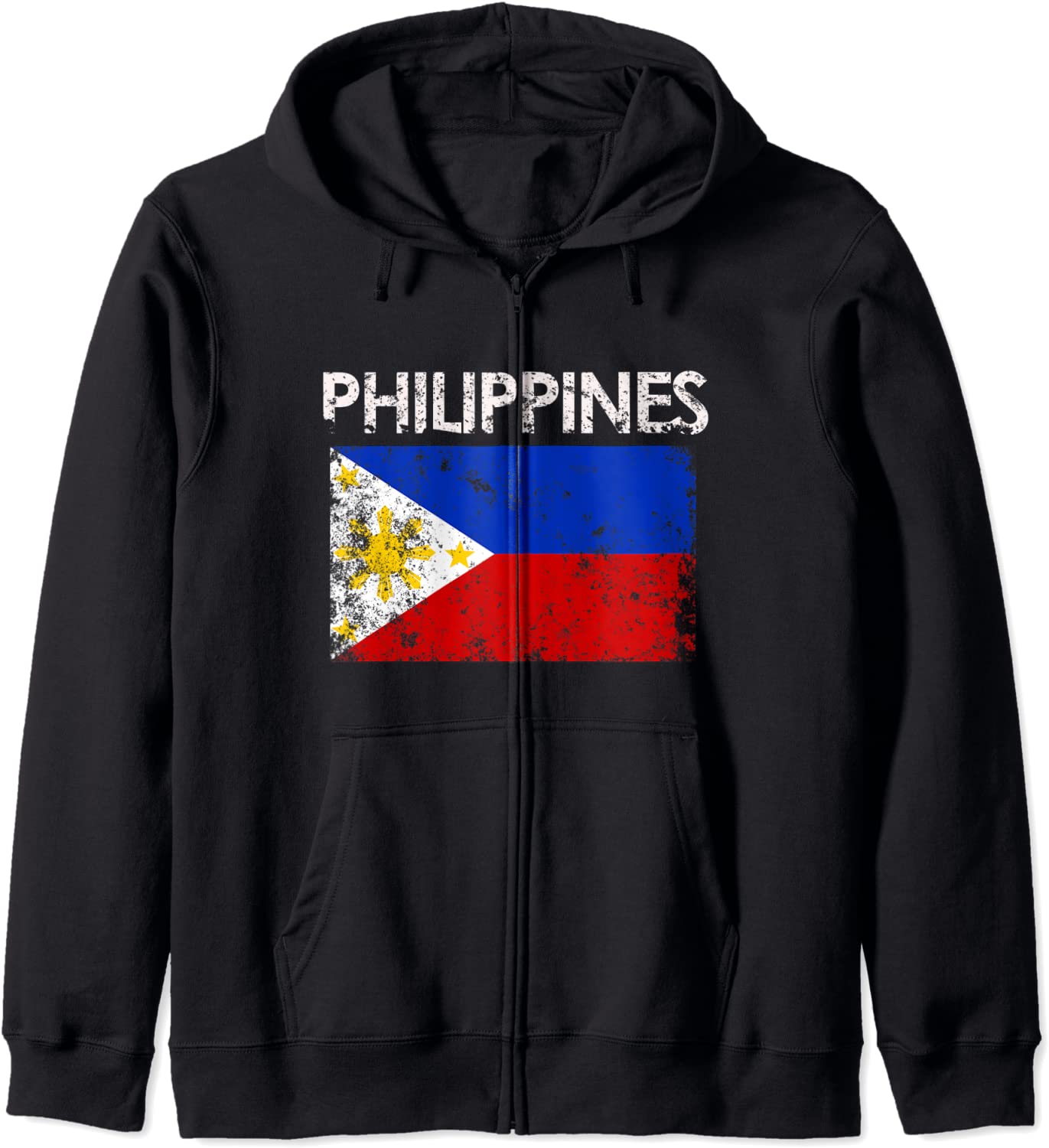 Vintage Philippines Filipino Flag Pride Gift Hoodie