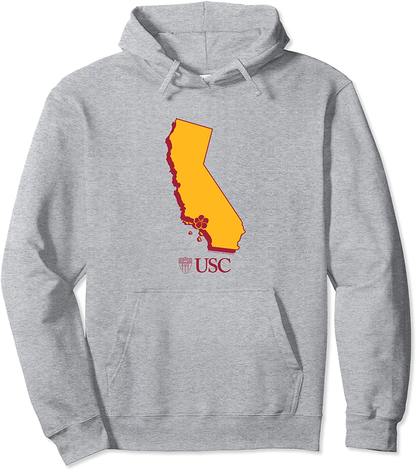 USC University of Southern California State Map Pullover Hoodie