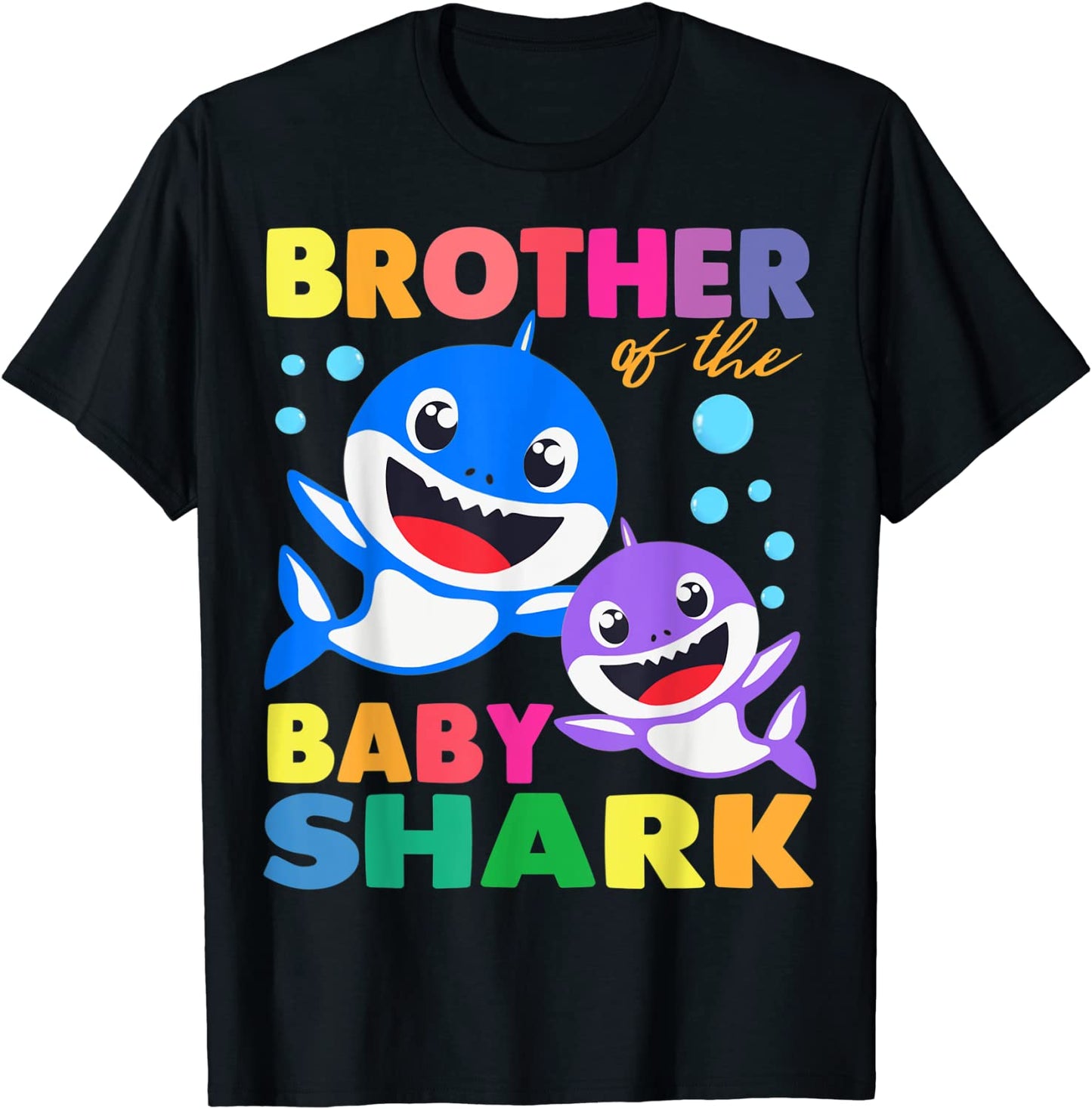 Brother Of The Baby Shark Birthday Brother Shark Shirt T-Shirt