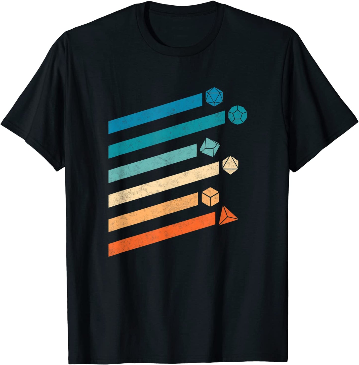 Tabletop RPG Dungeon Dice Retro vintage D20 Dice shirt T-Shirt