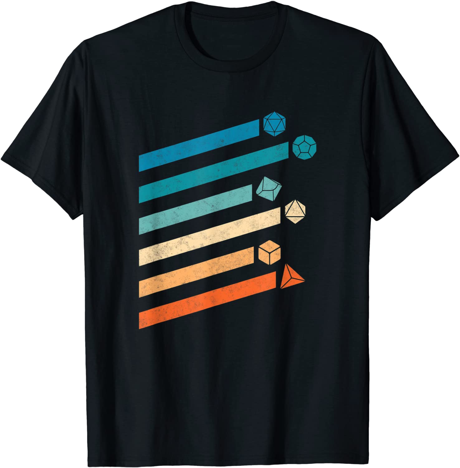 Tabletop RPG Dungeon Dice Retro vintage D20 Dice shirt T-Shirt