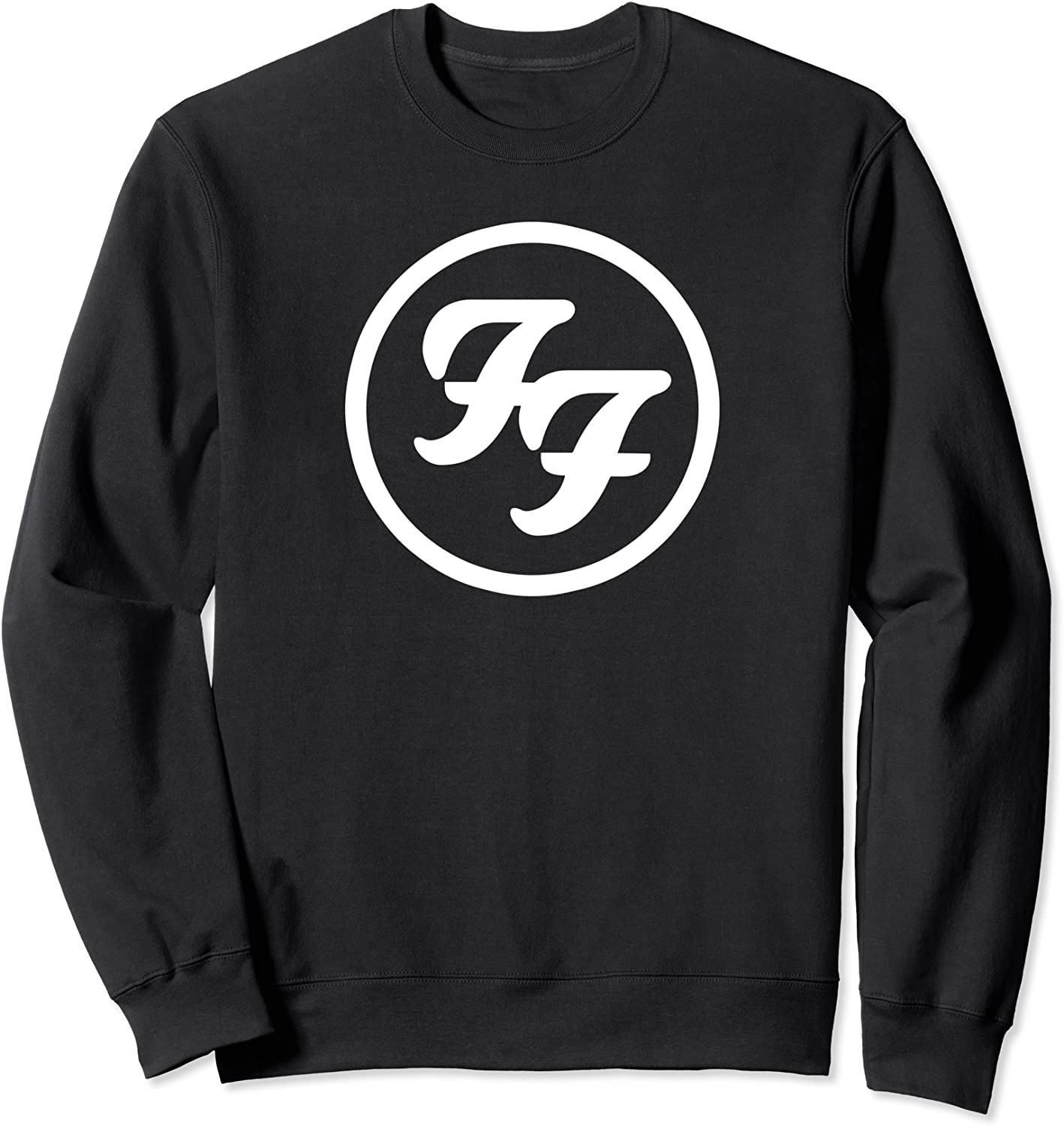 Foo Fighters White Circle Logo Crewneck Sweatshirt