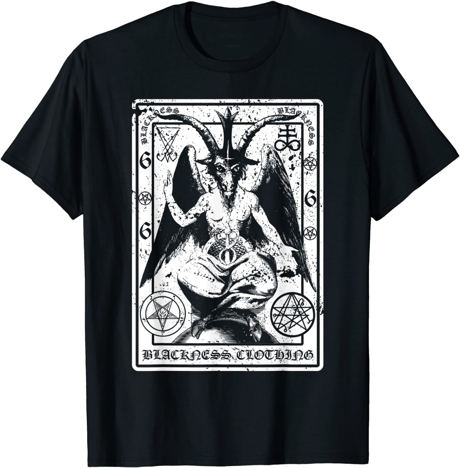 Baphomet Shirt Satanic Dark Art Evil 666 T-Shirt T-Shirt