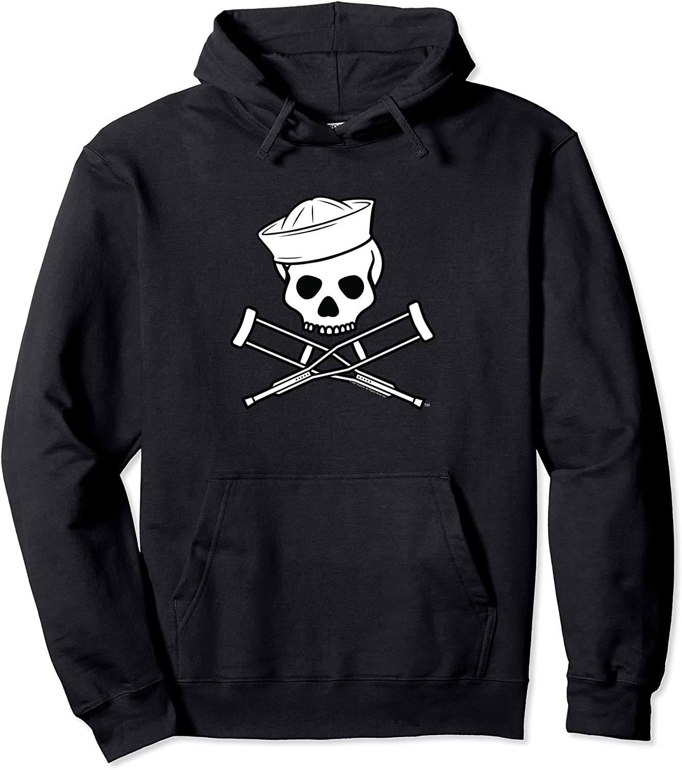 MTV Music Television Sailor Jackass Logo Pullover Hoodie
