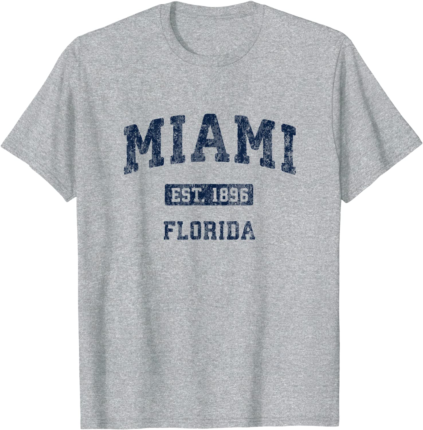 Miami Florida FL Vintage Athletic Sports Design T-Shirt