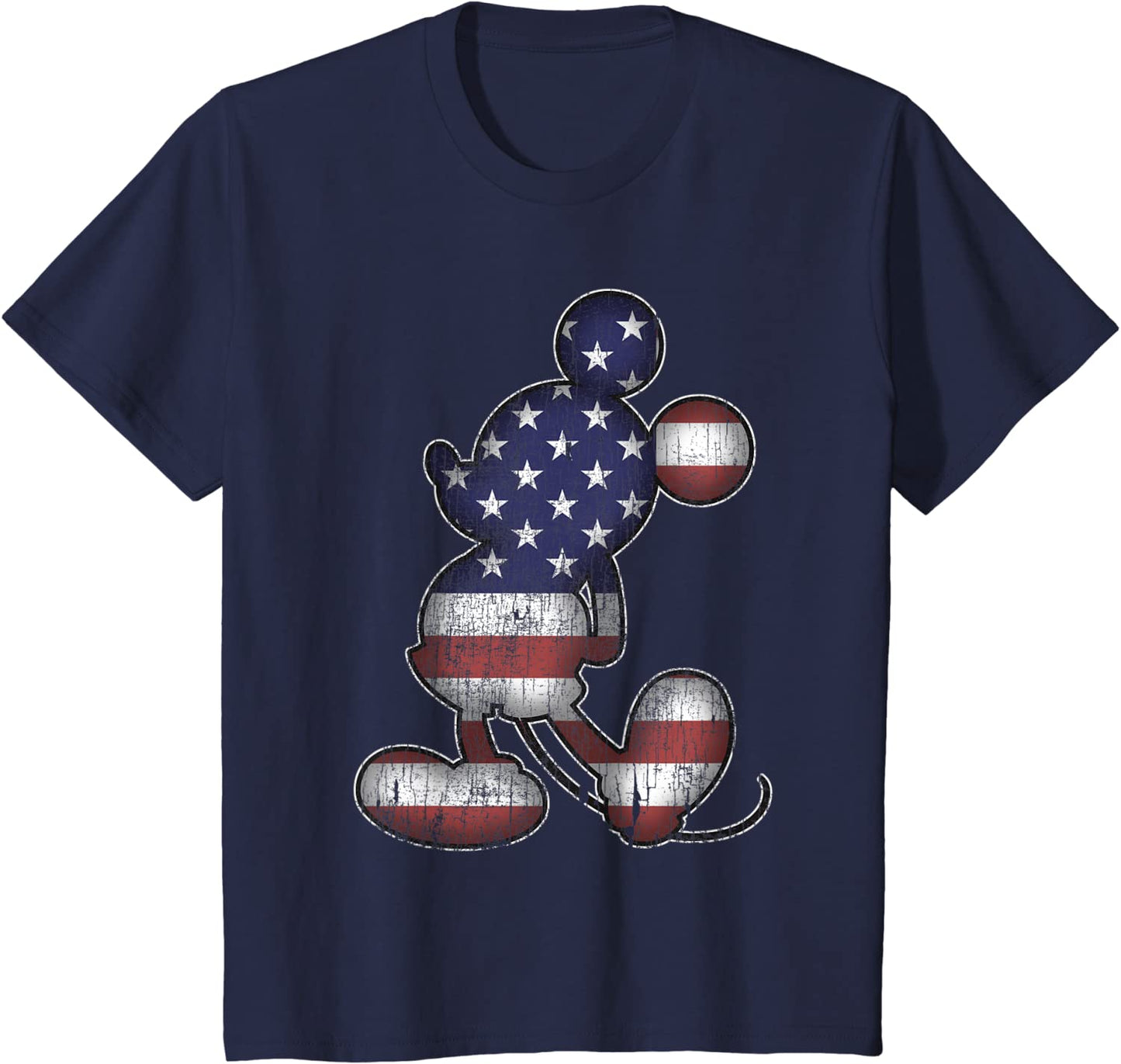 Kids Disney Americana 4th of July Mickey Mouse T-Shirt