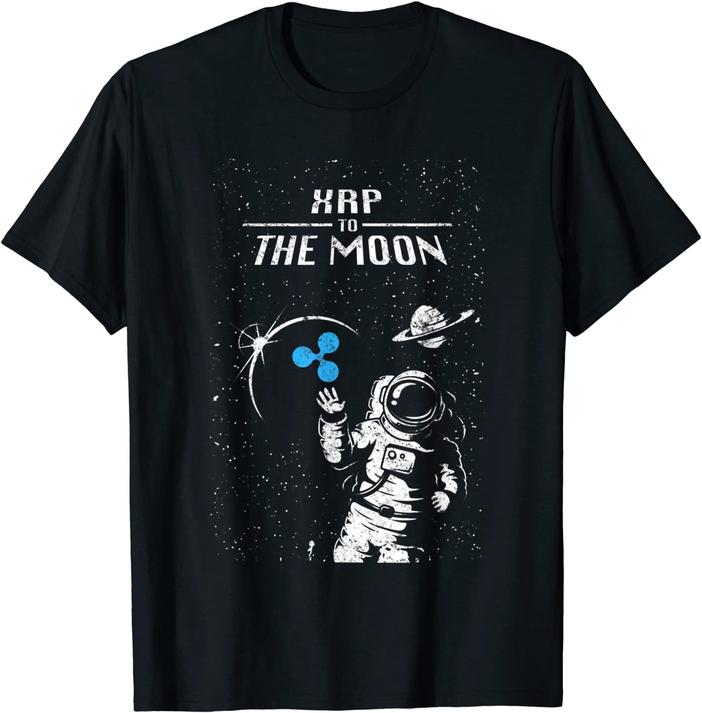 XRP To The Moon Funny Ripple Logo Gear For Men Women T-Shirt