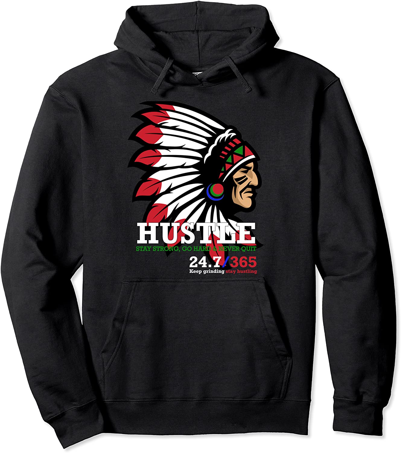 Hustle 247 Gang Clothing Native American Men Gift T-Shirt Pullover Hoodie