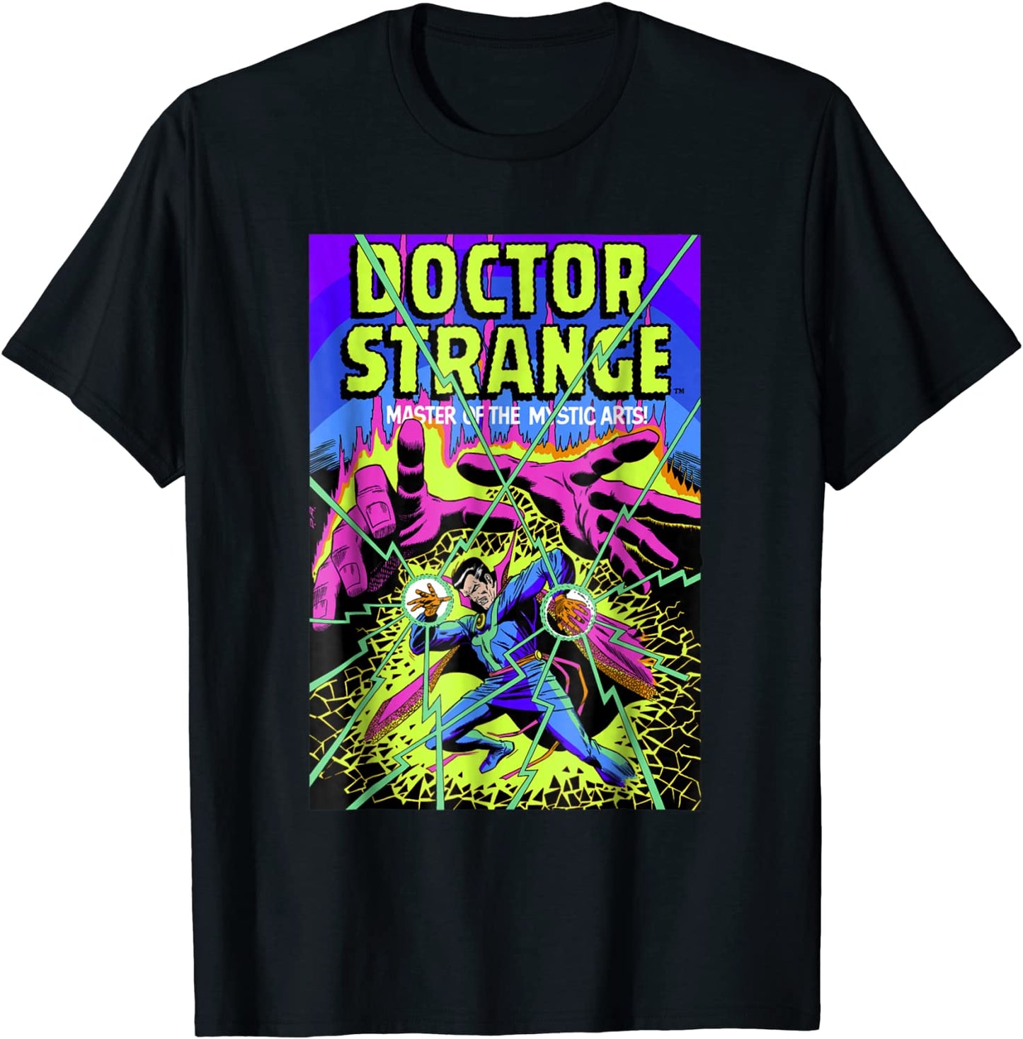 Marvel Doctor Strange Mystic Arts Neon Graphic T-Shirt