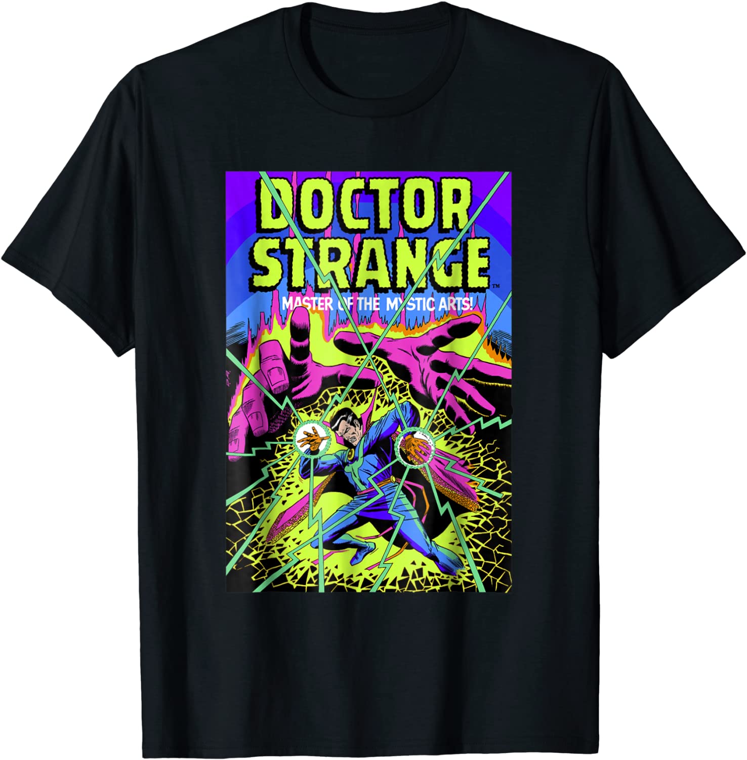 Marvel Doctor Strange Mystic Arts Neon Graphic T-Shirt