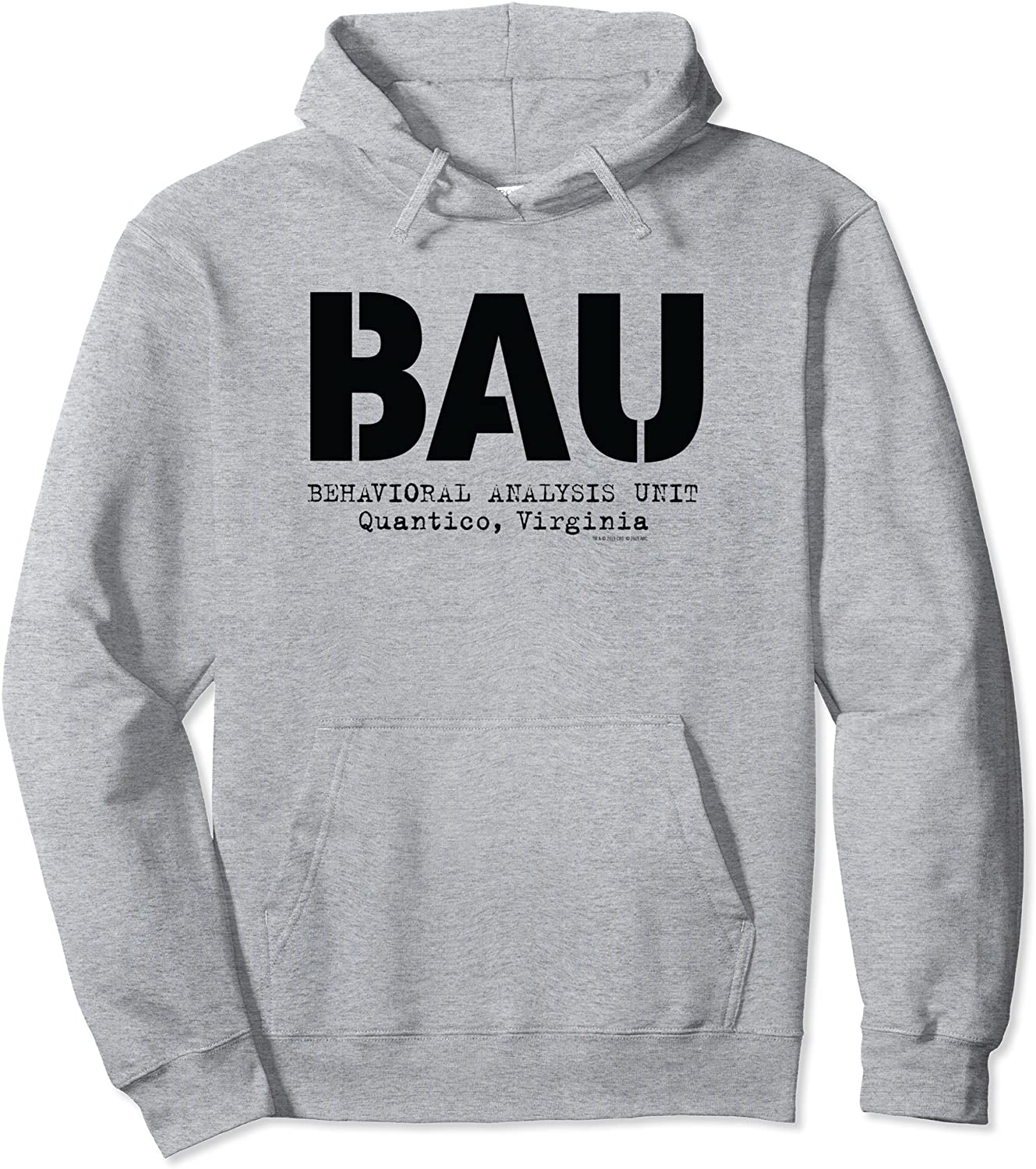 Criminal Minds BAU Quantico Pullover Hoodie
