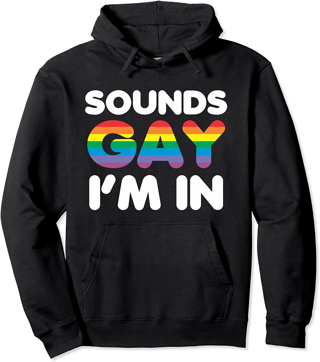 Sounds Gay Im In LGBT Pride Gift Pullover Hoodie