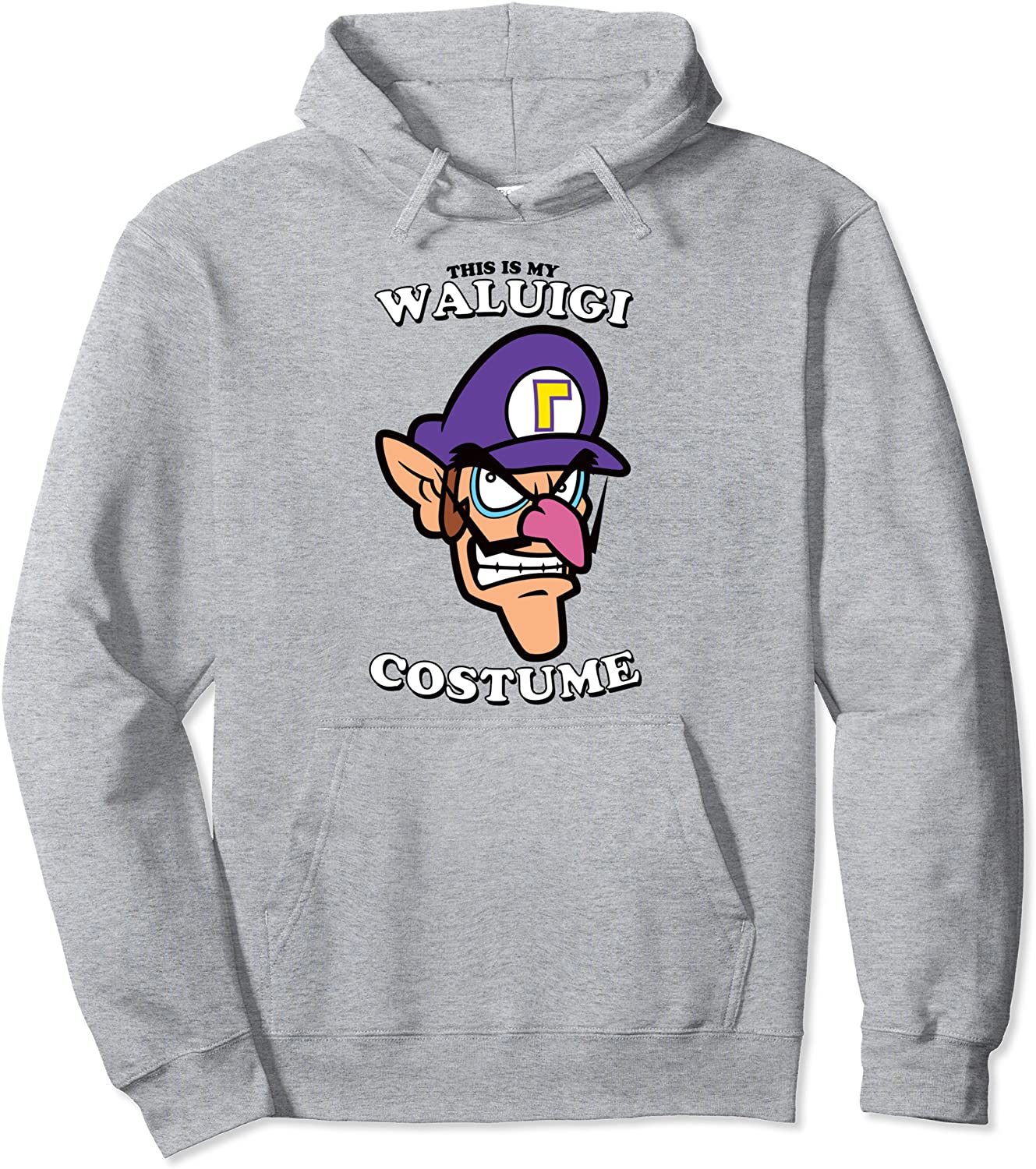 Super Mario This Is My Waluigi Costume Pullover Hoodie